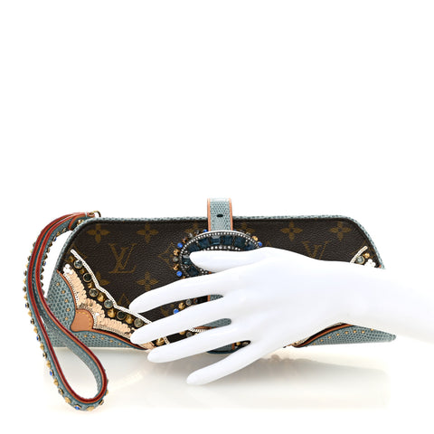 Monogram Lizard Embellished Les Extraordinaires Clutch
