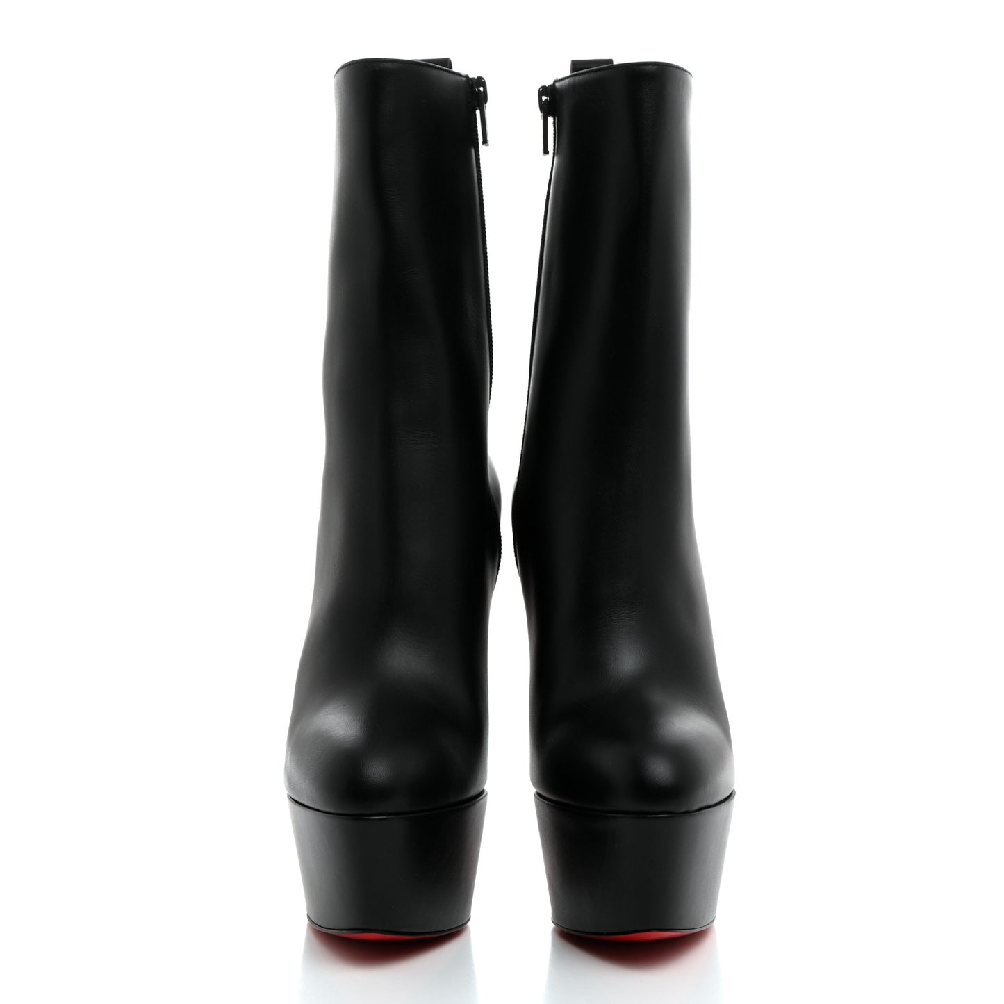 Calfskin Dolly Alta Booty 160 Ankle Boots 40.5 Black