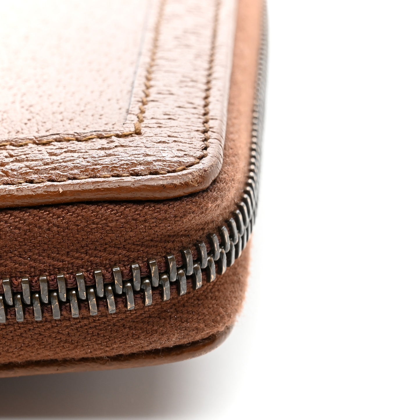 Wonka Grain Calfskin Diana Zip Around Continental Wallet Cuir