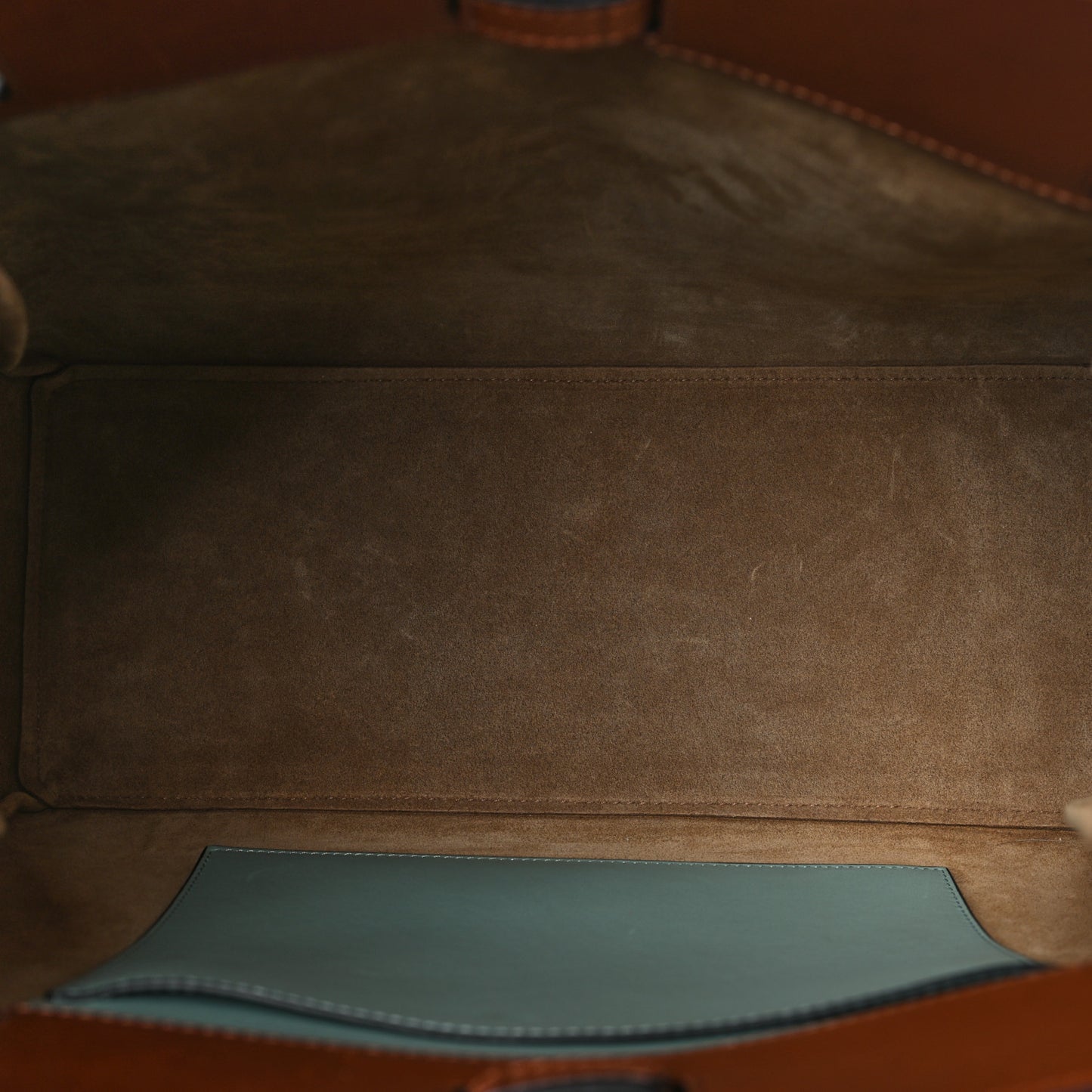 Boxcalf Lazo Tote Blue Tan