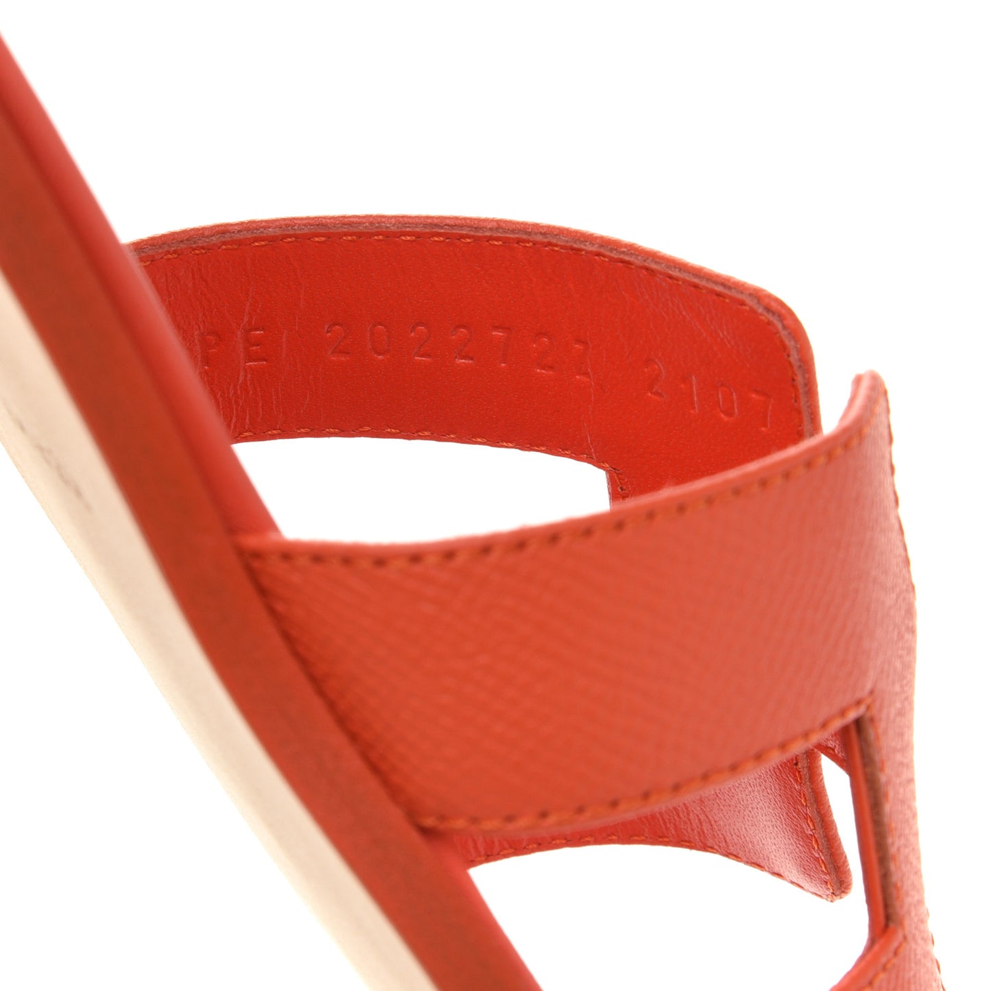Epsom Oran Sandals 38 Orange Poppy