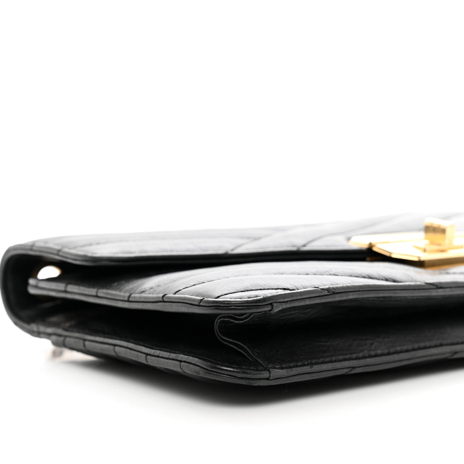 Chanel Calfskin Gabrielle Chevron Flap Black 9 of 12