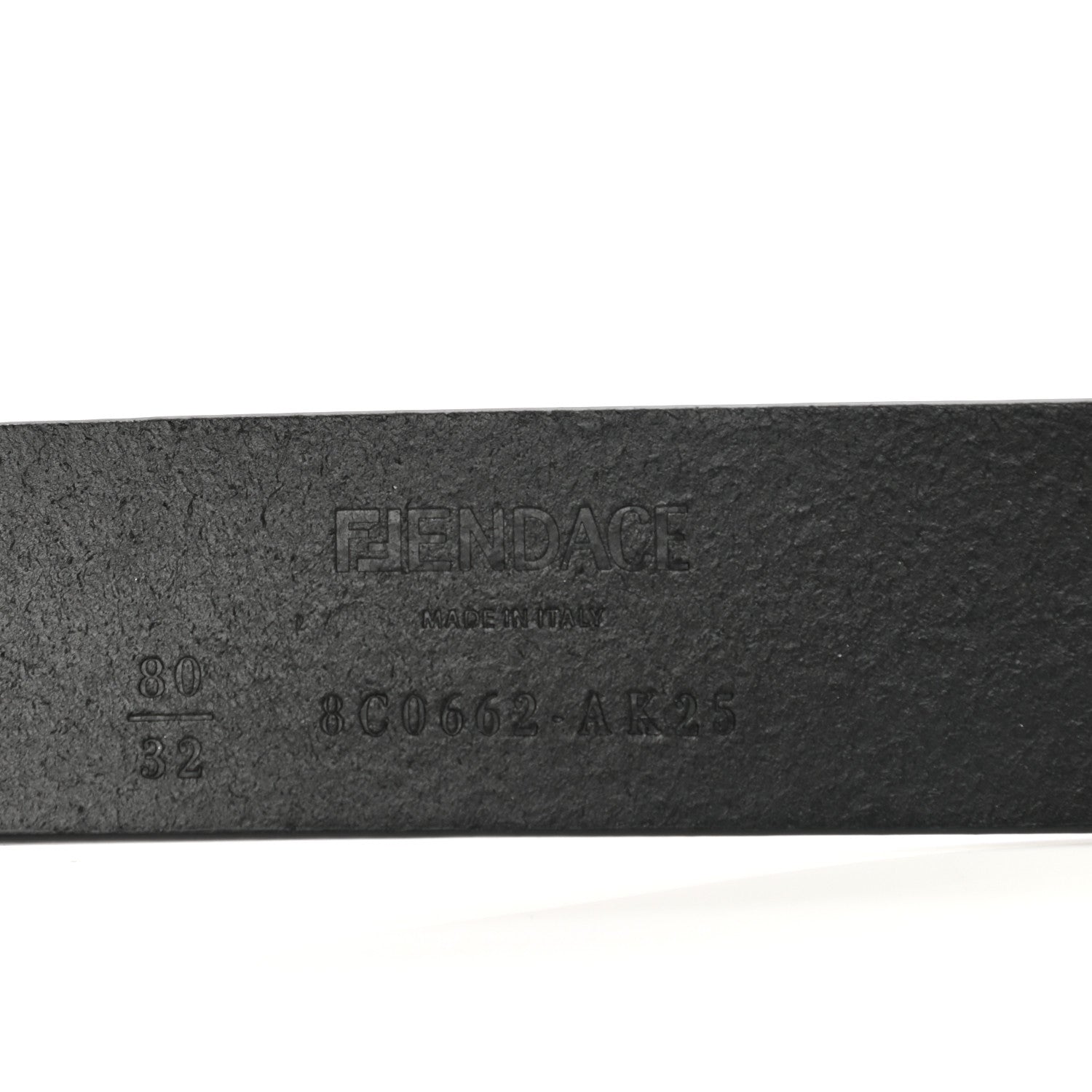 Versace X FENDI Calfskin Fendace Logo Belt 80 32 Black 4 of 6