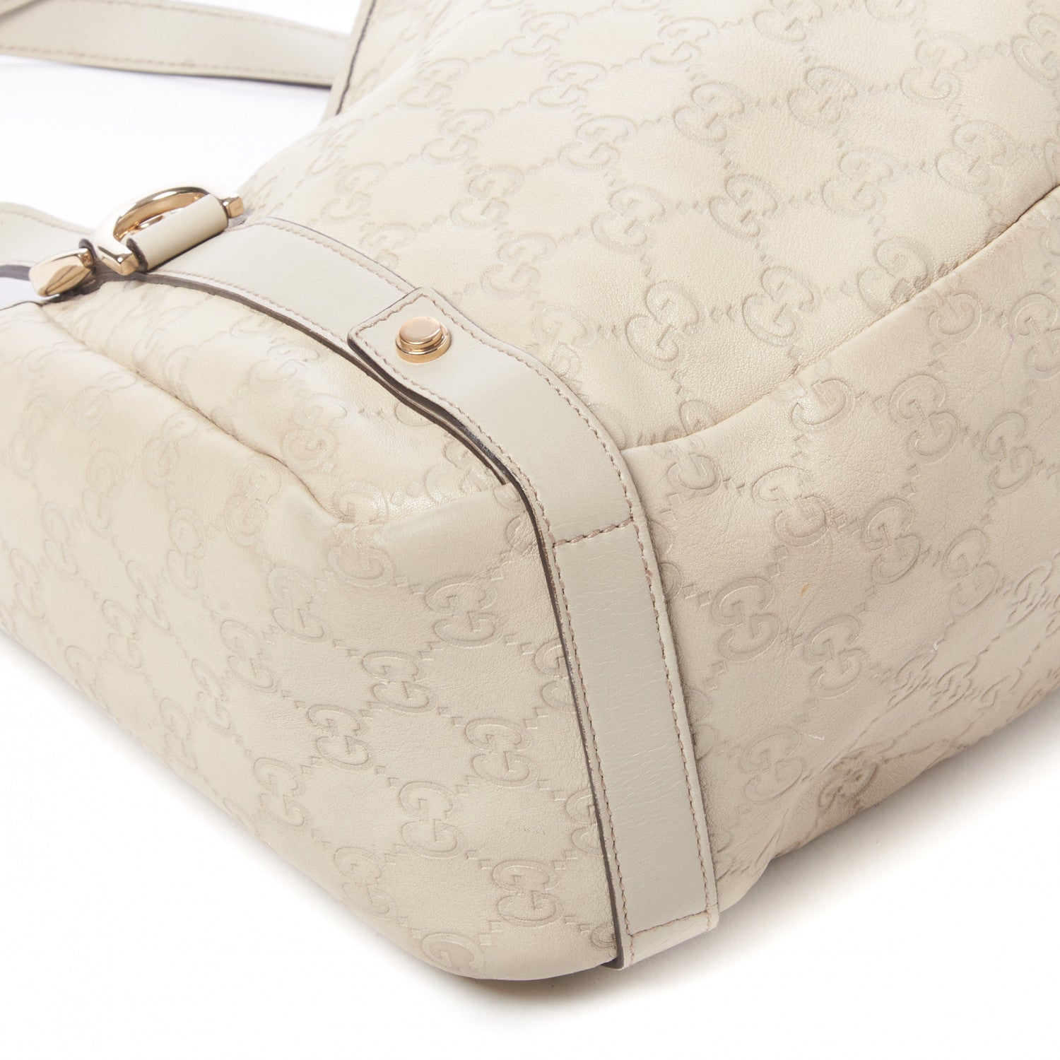 Gucci Guccissima Medium Abbey Shoulder Bag Off White 6 of 9