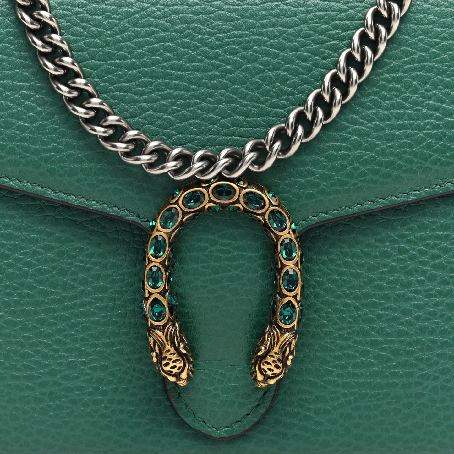 Calfskin Mini Dionysus Chain Wallet Emerald