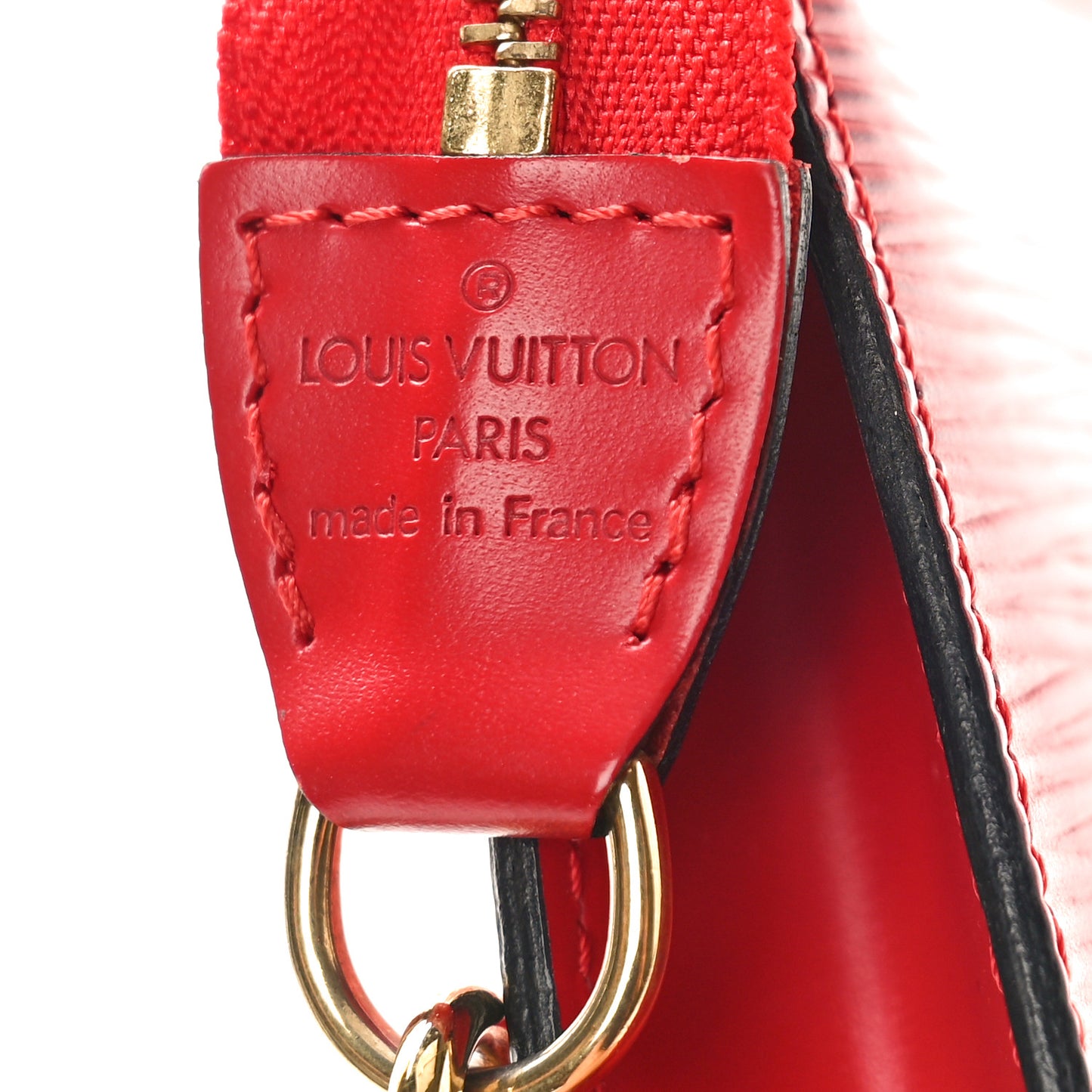 Epi Pochette Accessories 21 Castillan Red