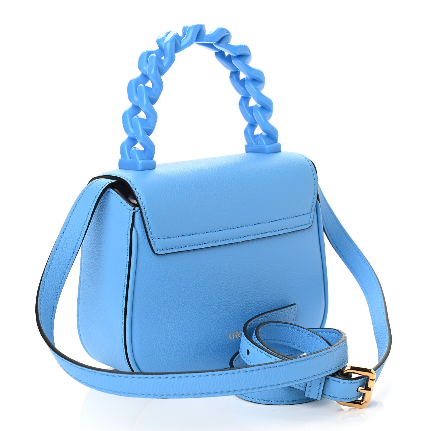 Versace Calfskin Mini La Medusa Bag DV Blue 3 of 9