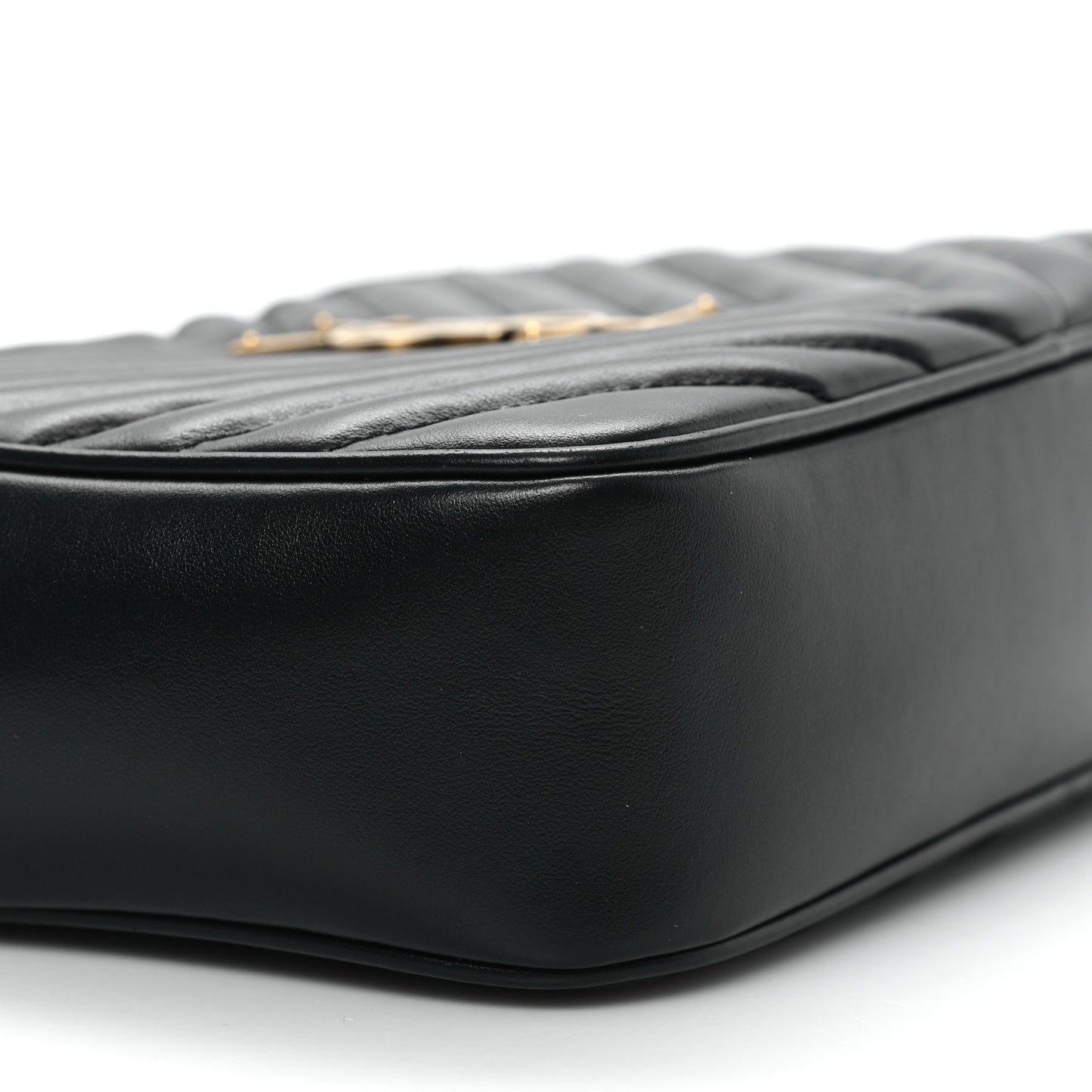 Calfskin Matelasse Monogram Lou Camera Bag Black