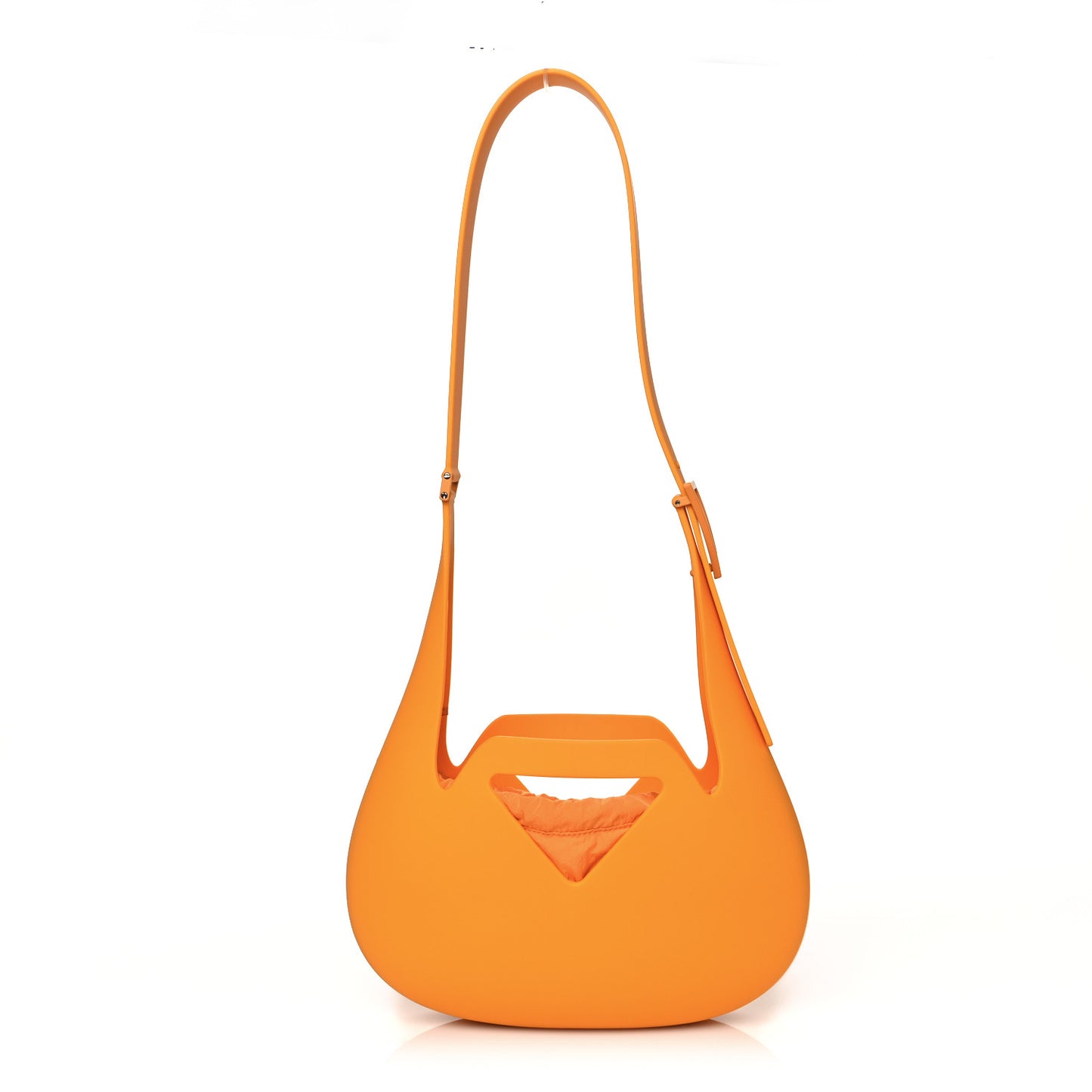 Rubberized Canvas Punch Tote Tangerine
