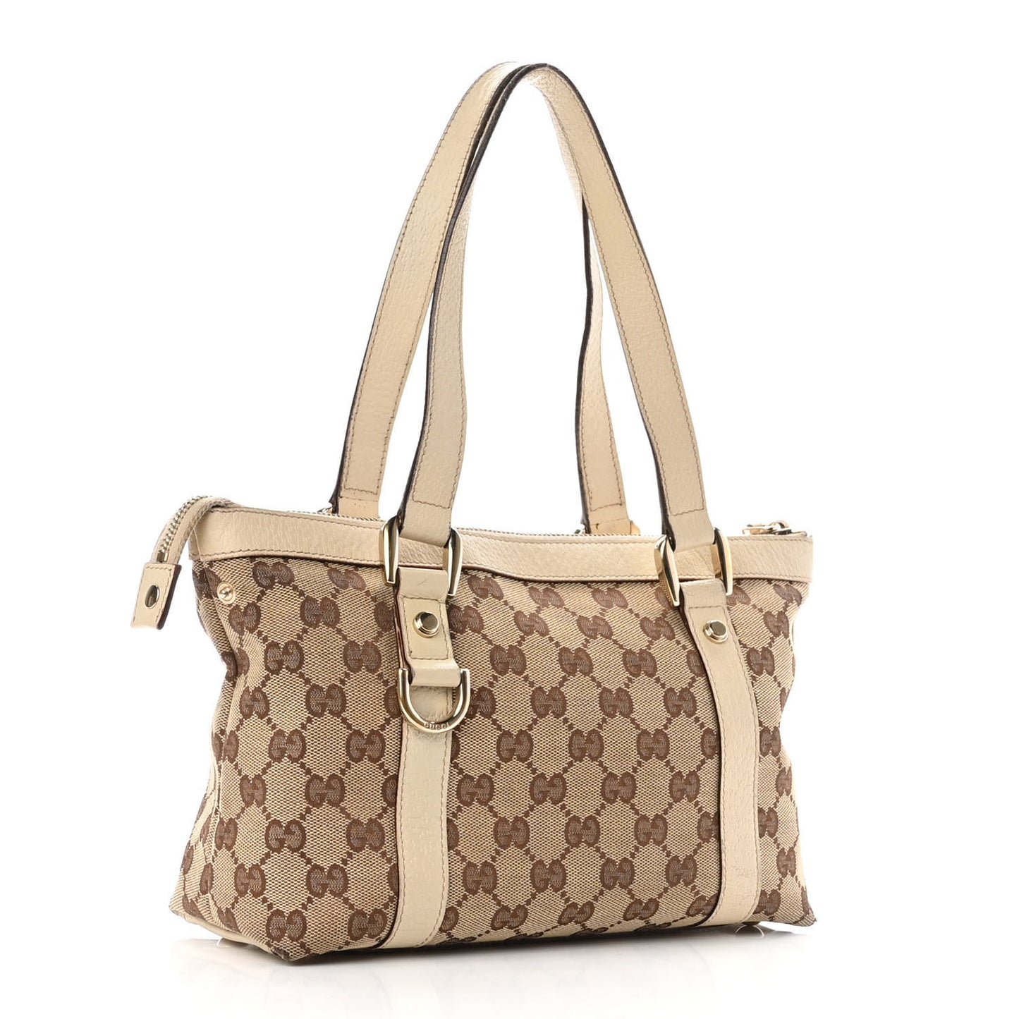 Monogram Small Abbey Tote Off White