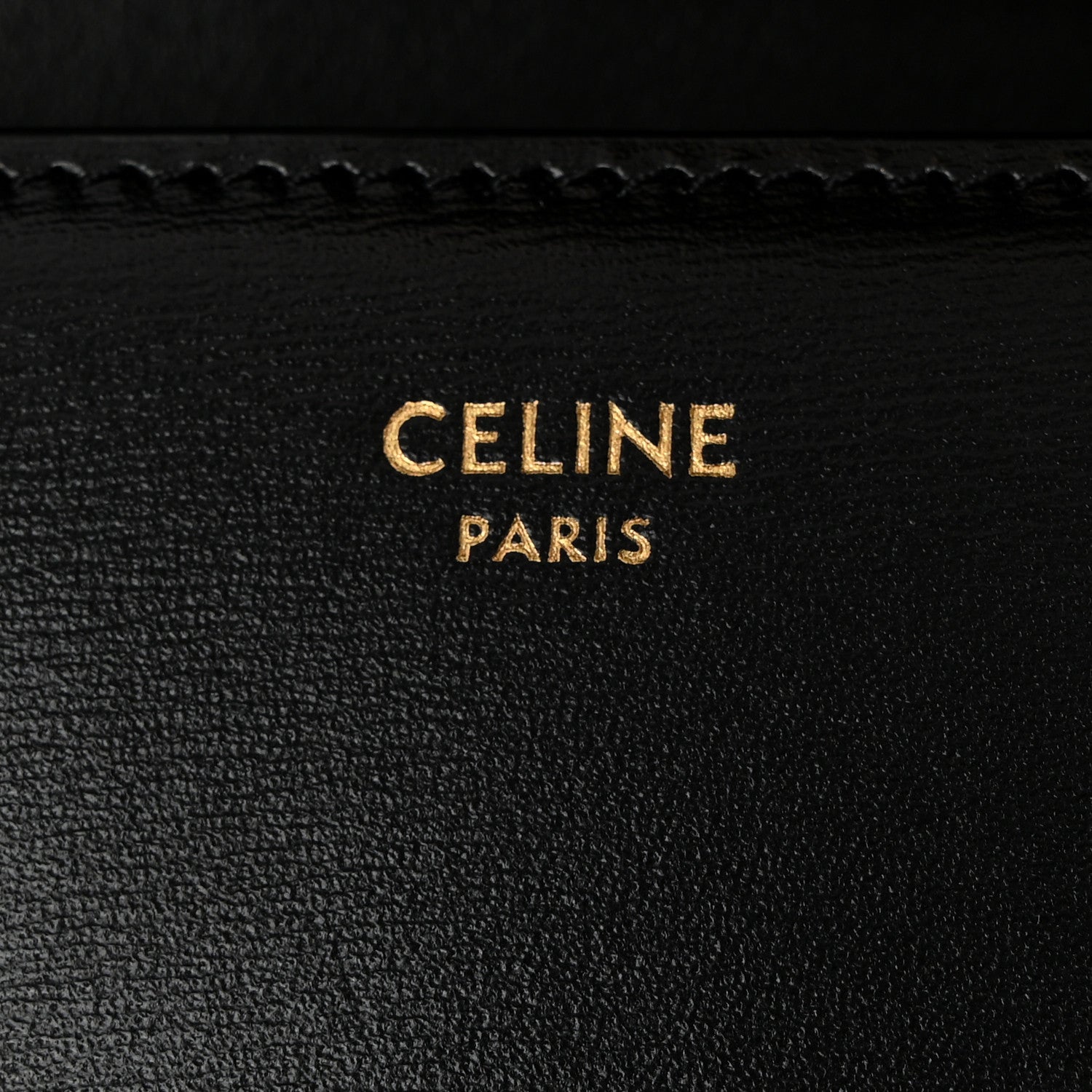 Celine Shiny Calfskin Triomphe Margo Wallet on Chain Black 6 of 10