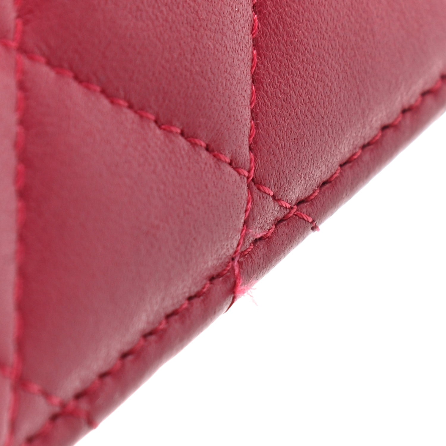 Chanel Lambskin Quilted Trendy CC Wallet On Chain WOC Dark Pink 12 of 12