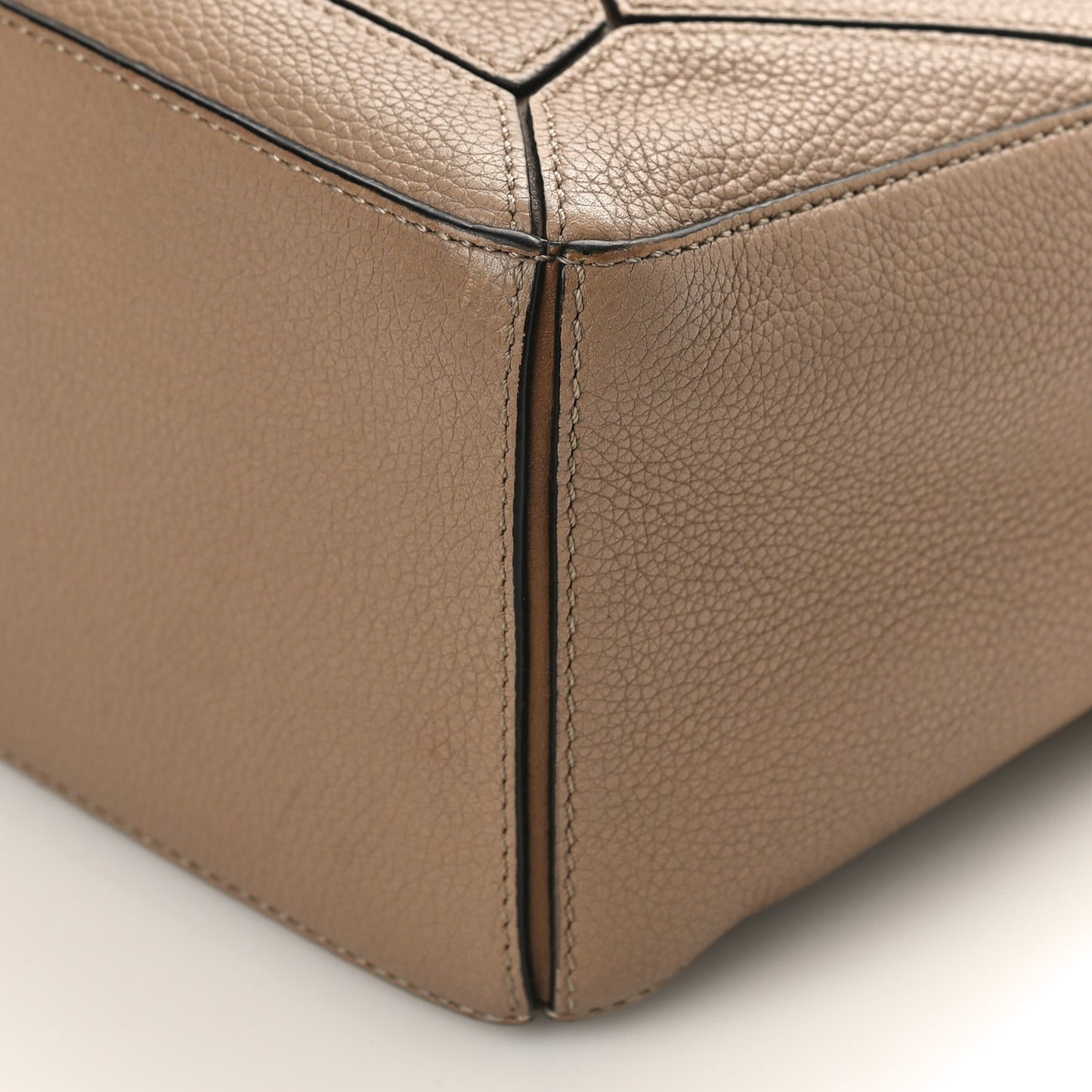 Grained Calfskin Small Puzzle Bag Sand Mink