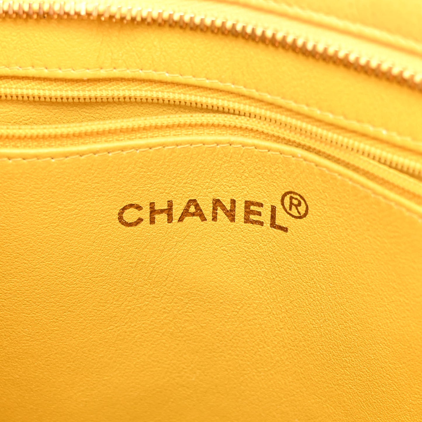 Caviar Quilted Medallion Tote Yellow