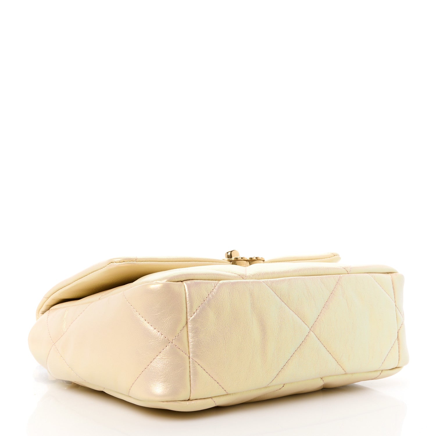 Chanel Iridescent Lambskin Quilted Medium Chanel 19 Flap Pink 4 of 11