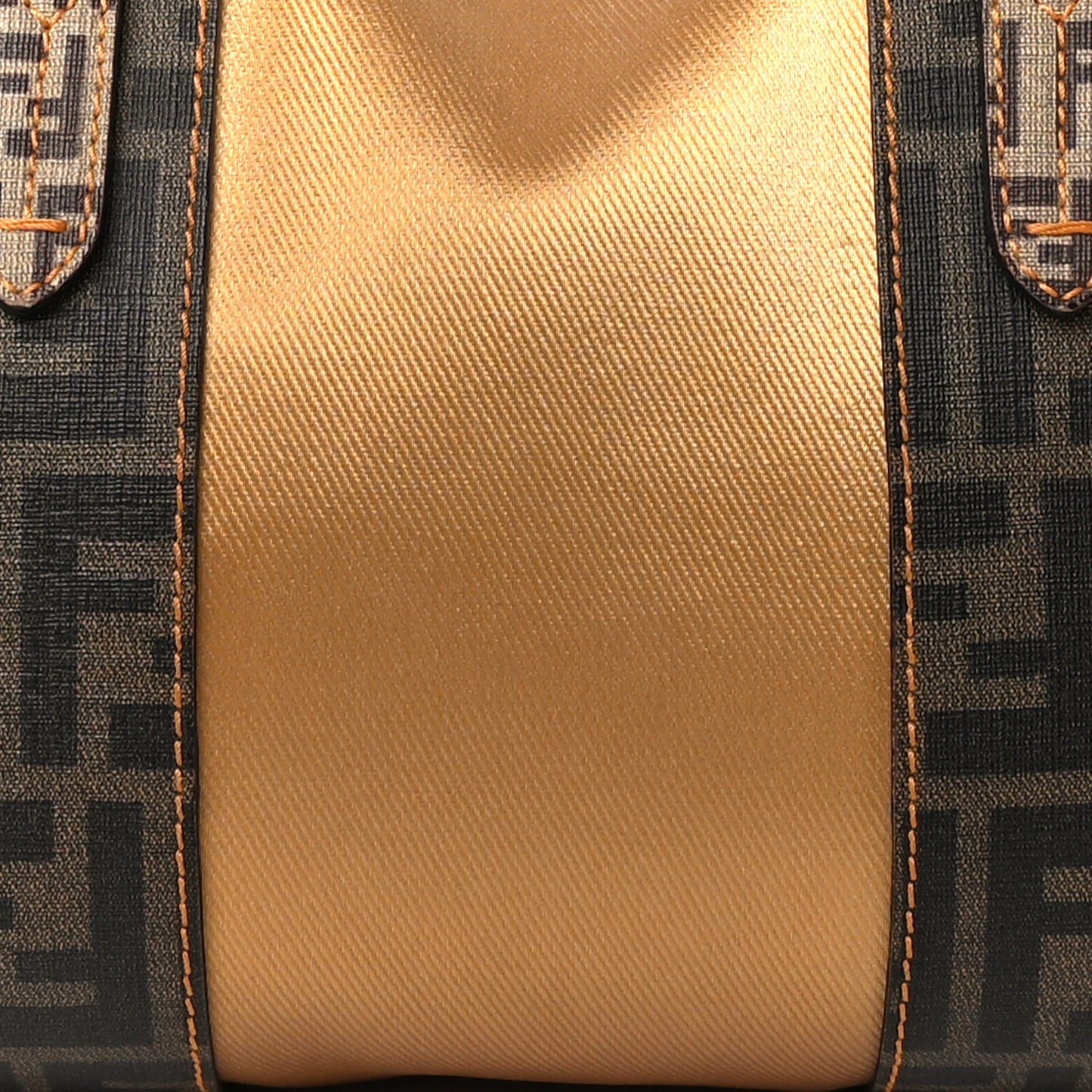 Zucca Zucchino Mixed Media B Mix Tote Tobacco Gold