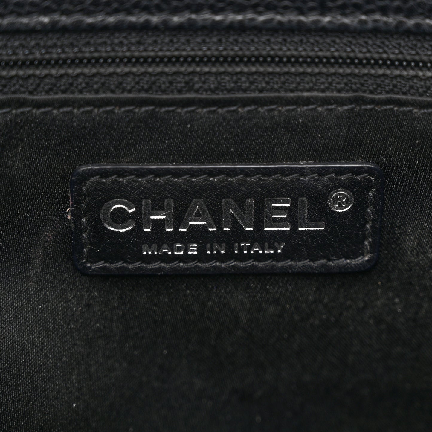 Caviar Quilted Grand Shopping Tote GST Black