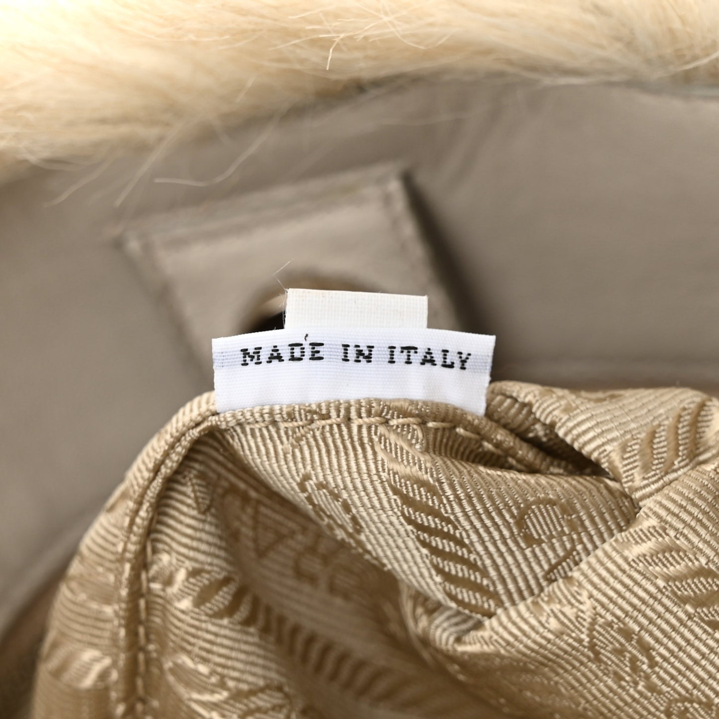 Eco Lapin Faux Fur Large Tote Cipria