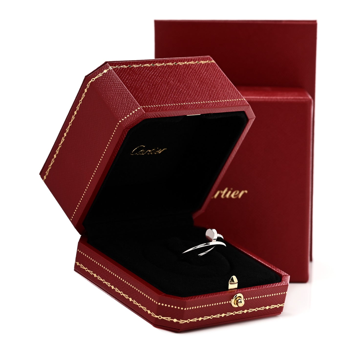 18K White Gold Small Juste Un Clou Ring 56 7.5