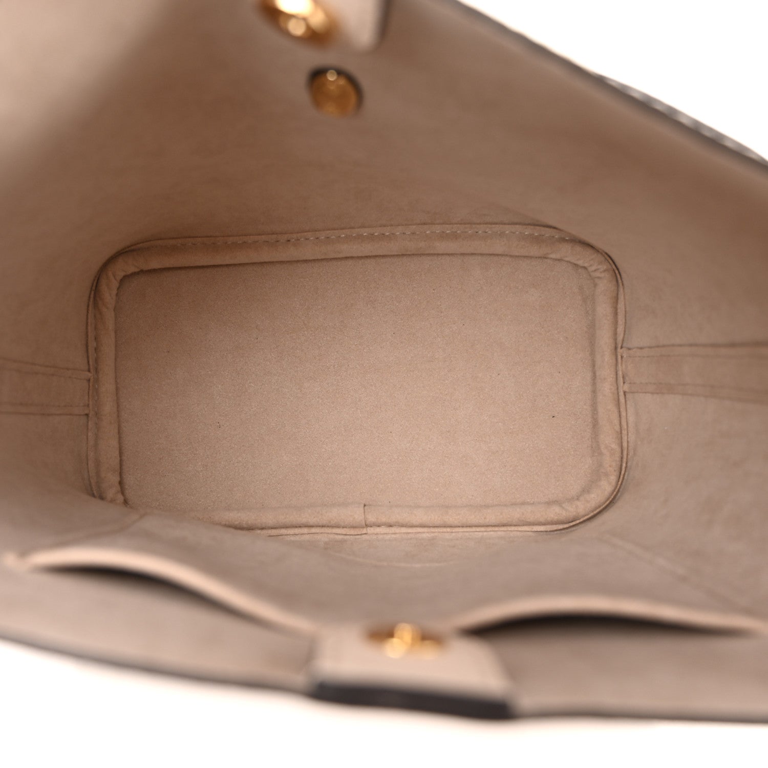 Louis Vuitton Grained Calfskin Lock and Walk Bucket Quartz 5 of 10