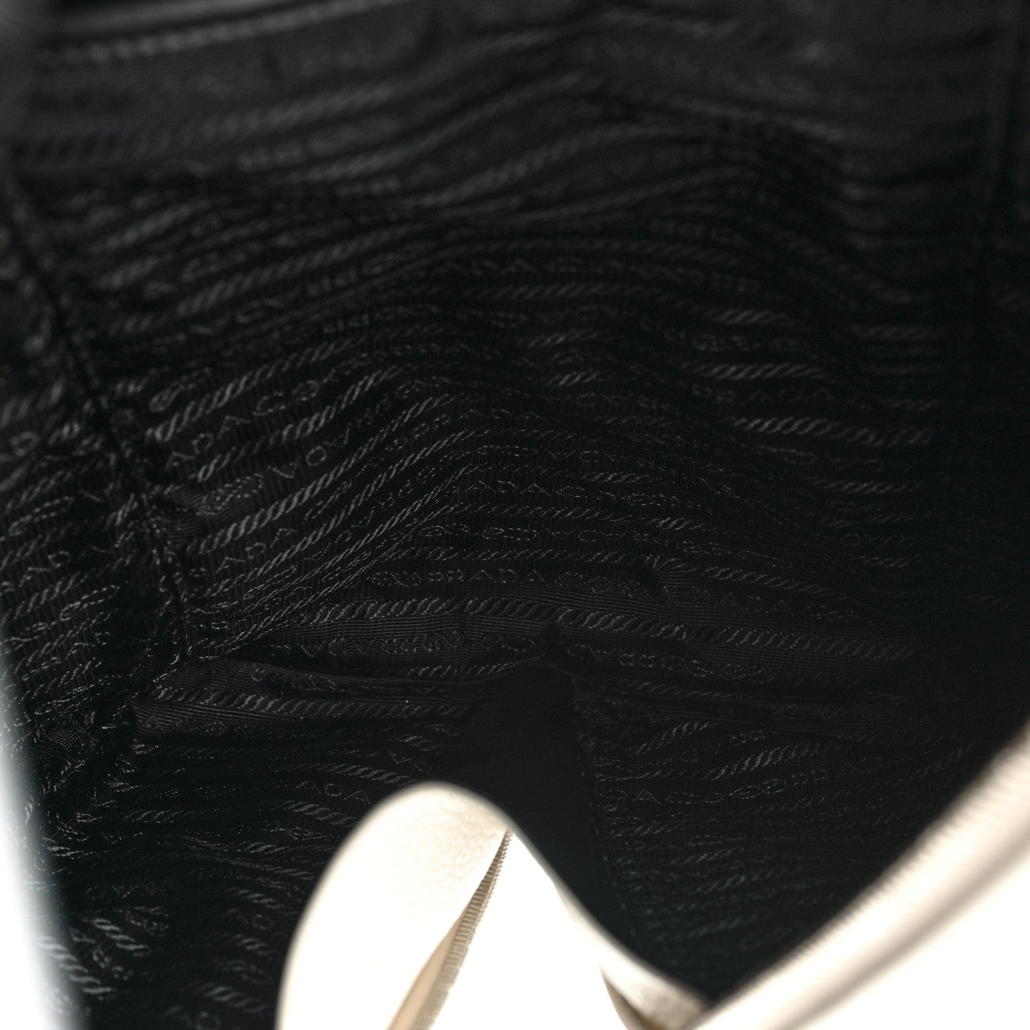 Prada Vitello Daino Triangle Backpack Talco 5 of 8