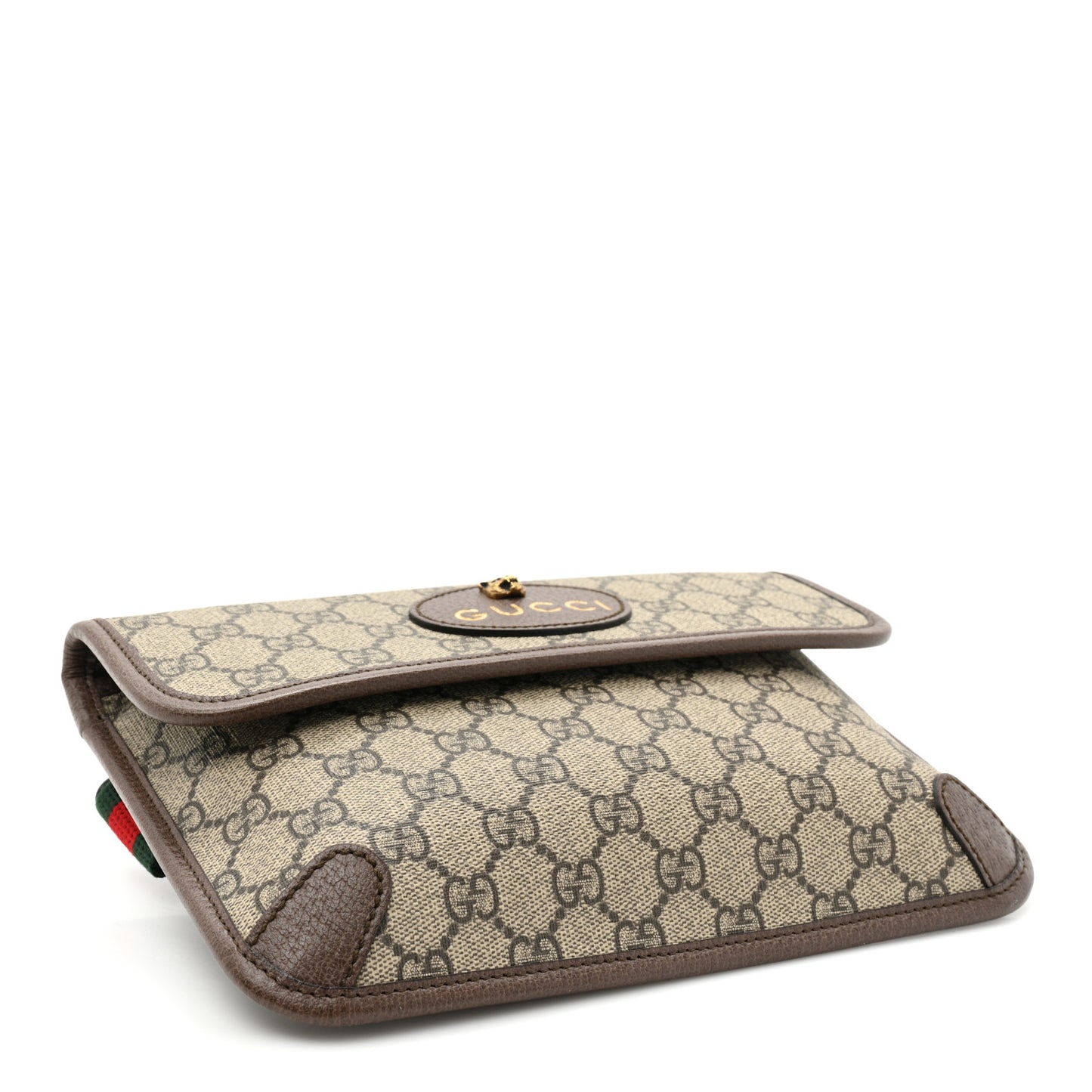 GG Supreme Monogram Neo Vintage Web Belt Bag Brown