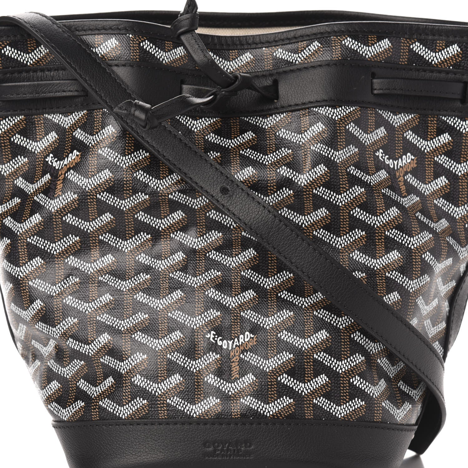 Goyard Goyardine Petit Flot Bucket Bag PM Black 8 of 8