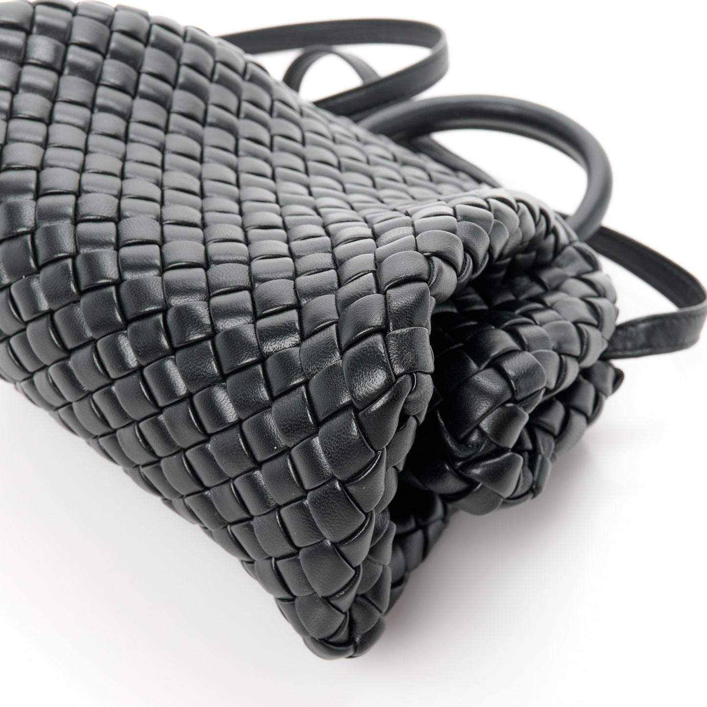 Nappa Intrecciato Small Padded The Handle Black
