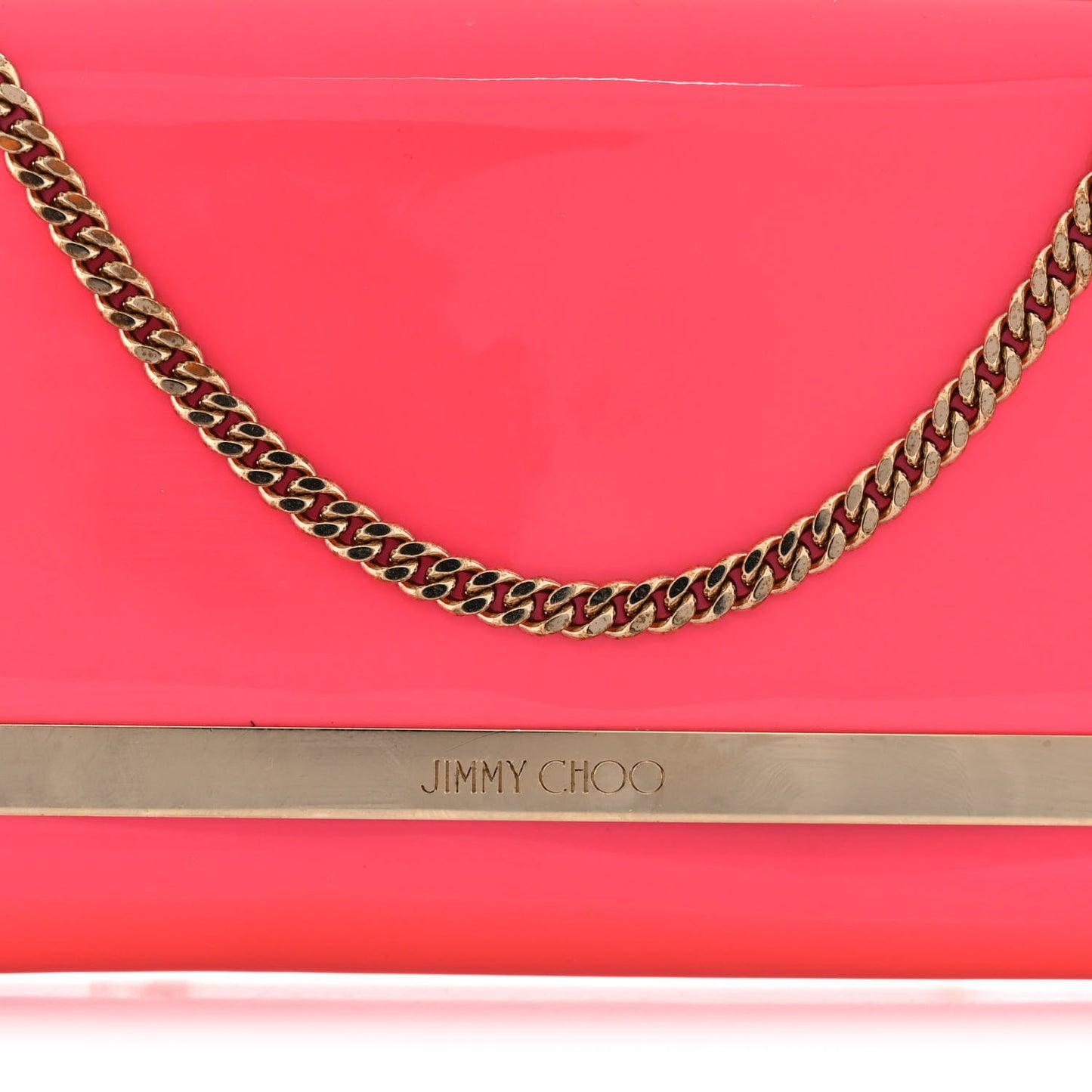 Patent Milla Wallet on Chain Pink