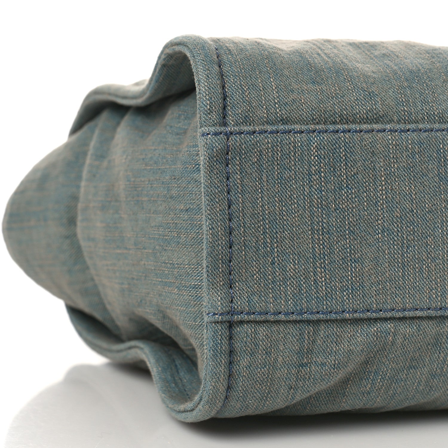 Chanel Denim Small Deauville Tote Light Blue 9 of 11