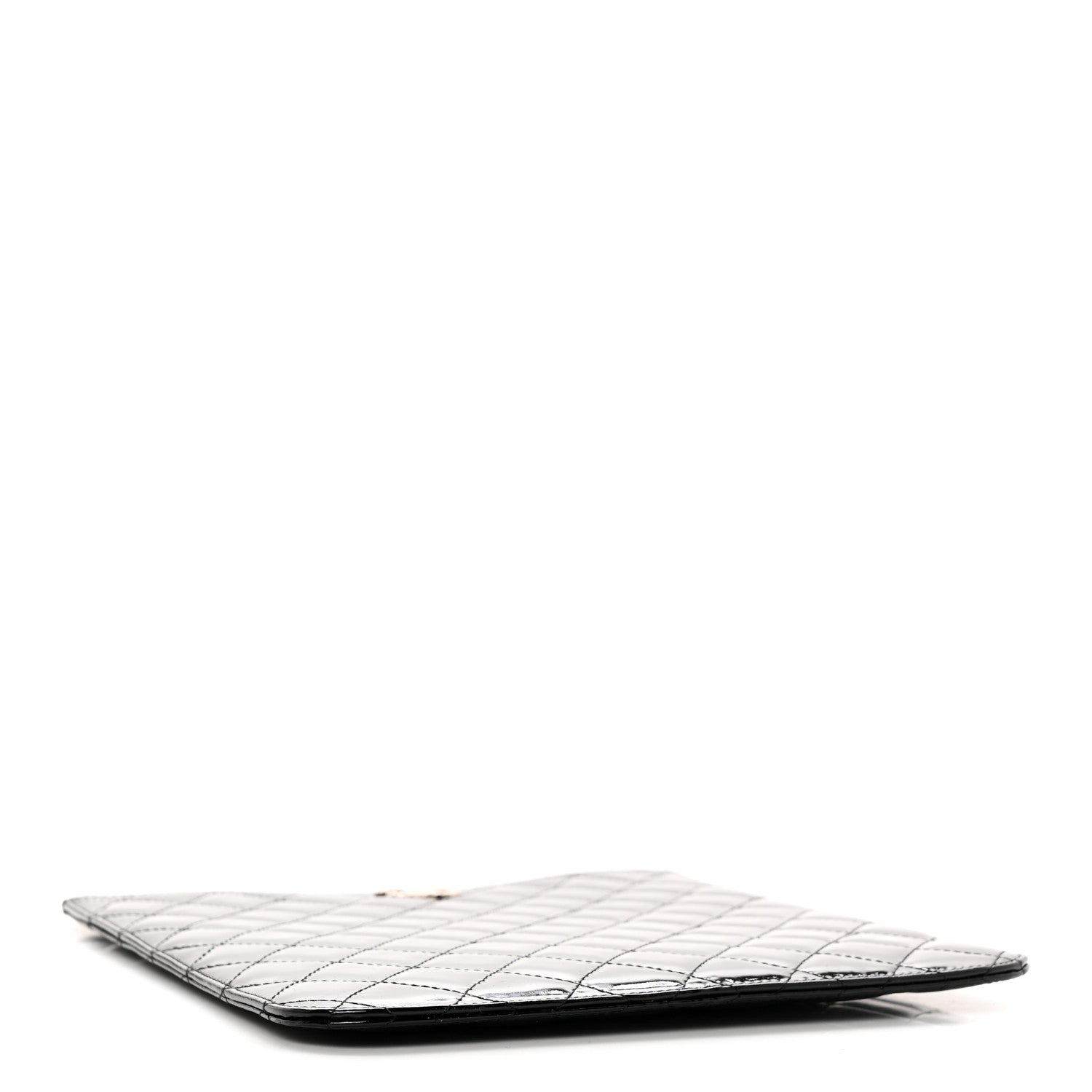 Chanel Patent Quilted Brilliant iPad Case Black 4 of 9