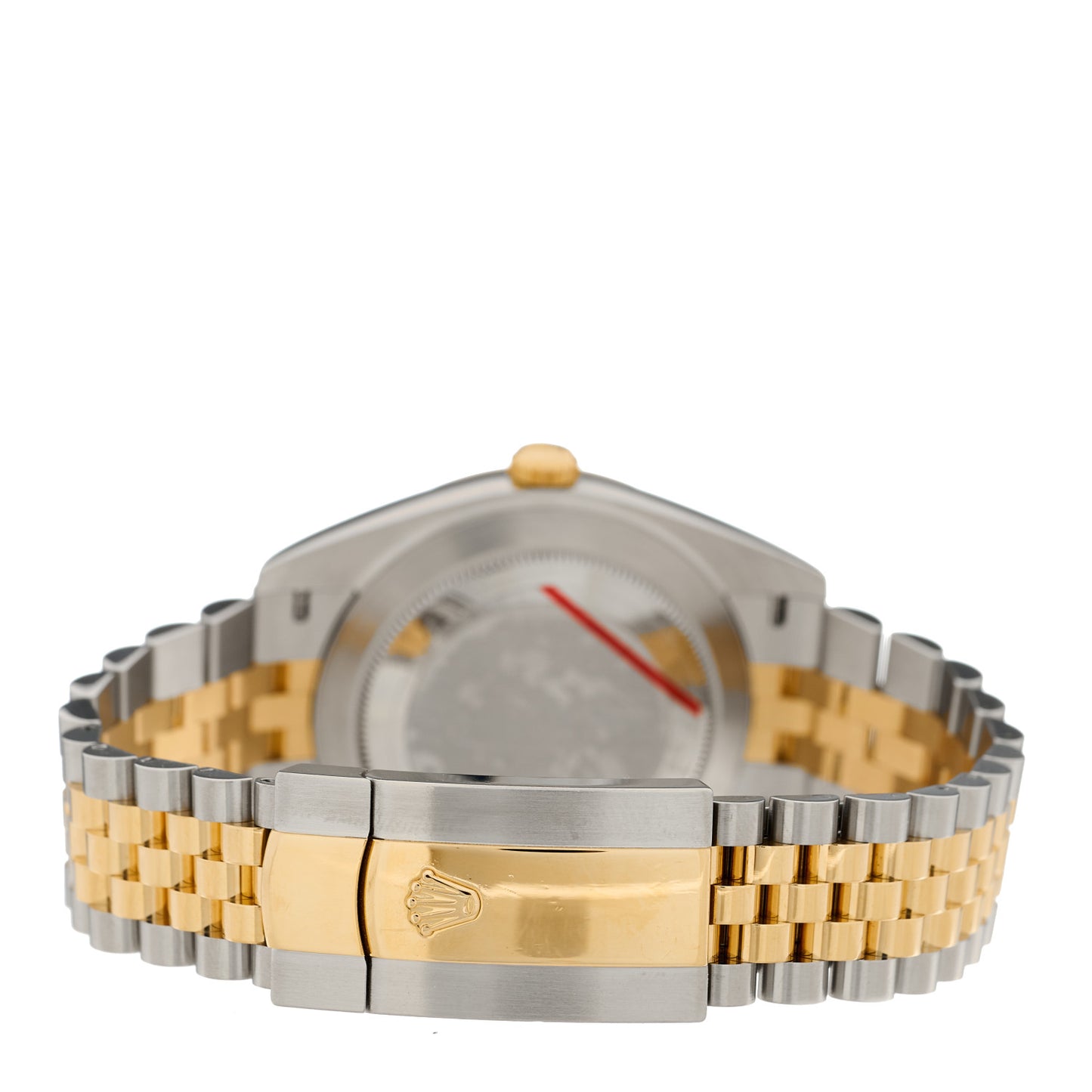 Stainless Steel 18K Yellow Gold Diamond 41mm Oyster Perpetual Datejust Watch Black 126333
