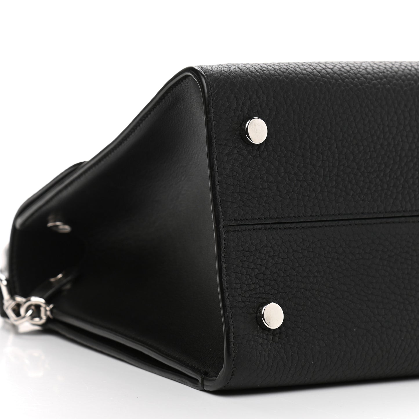 Grained Calfskin Medium Diorever Flap Black