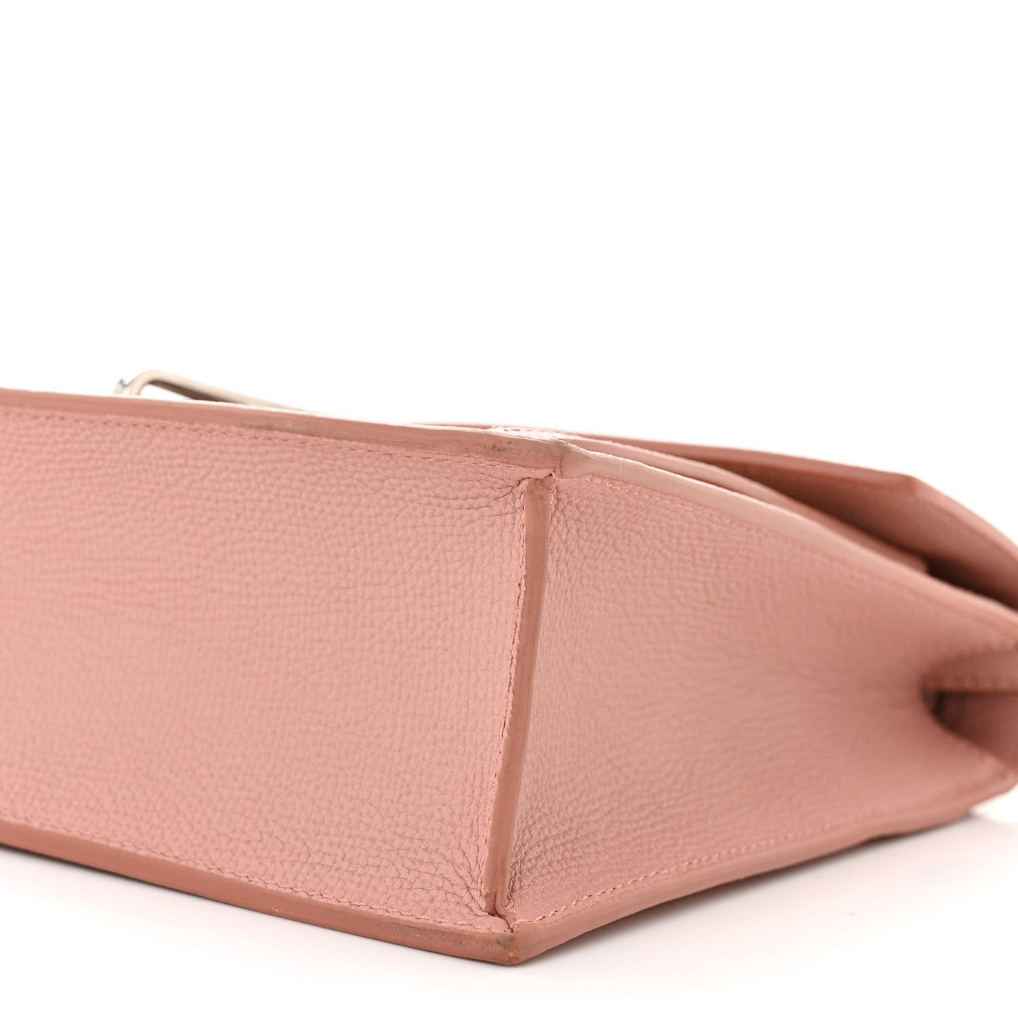 Grainy Calfskin Vintage Check Small Macken Crossbody Bag Ash Rose