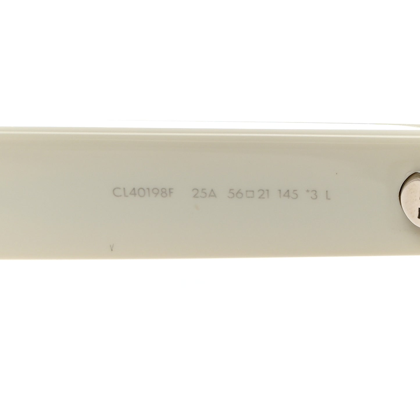 Acetate Sunglasses CL40198F White