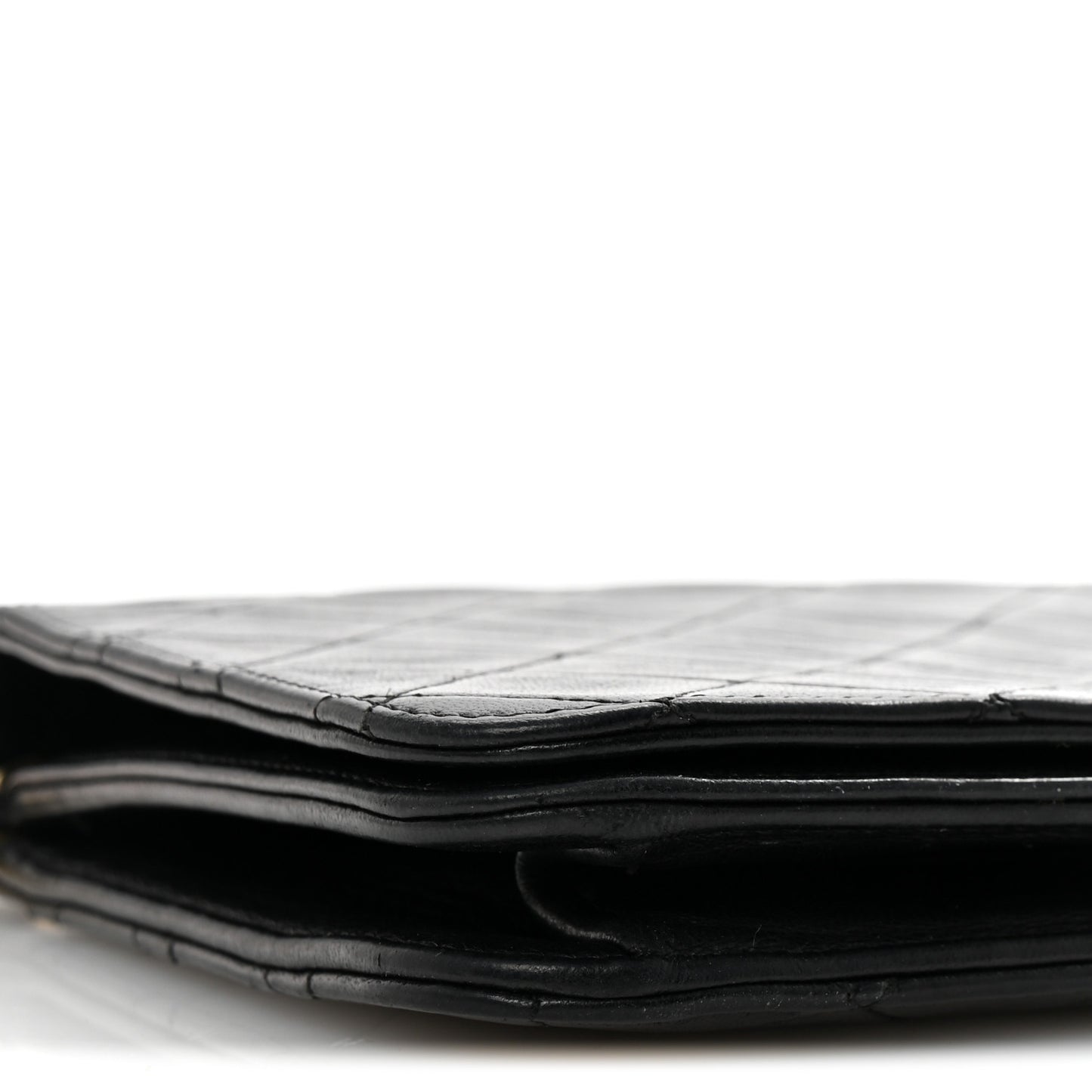 Lambskin Quilted Small Single Flap Bag Black
