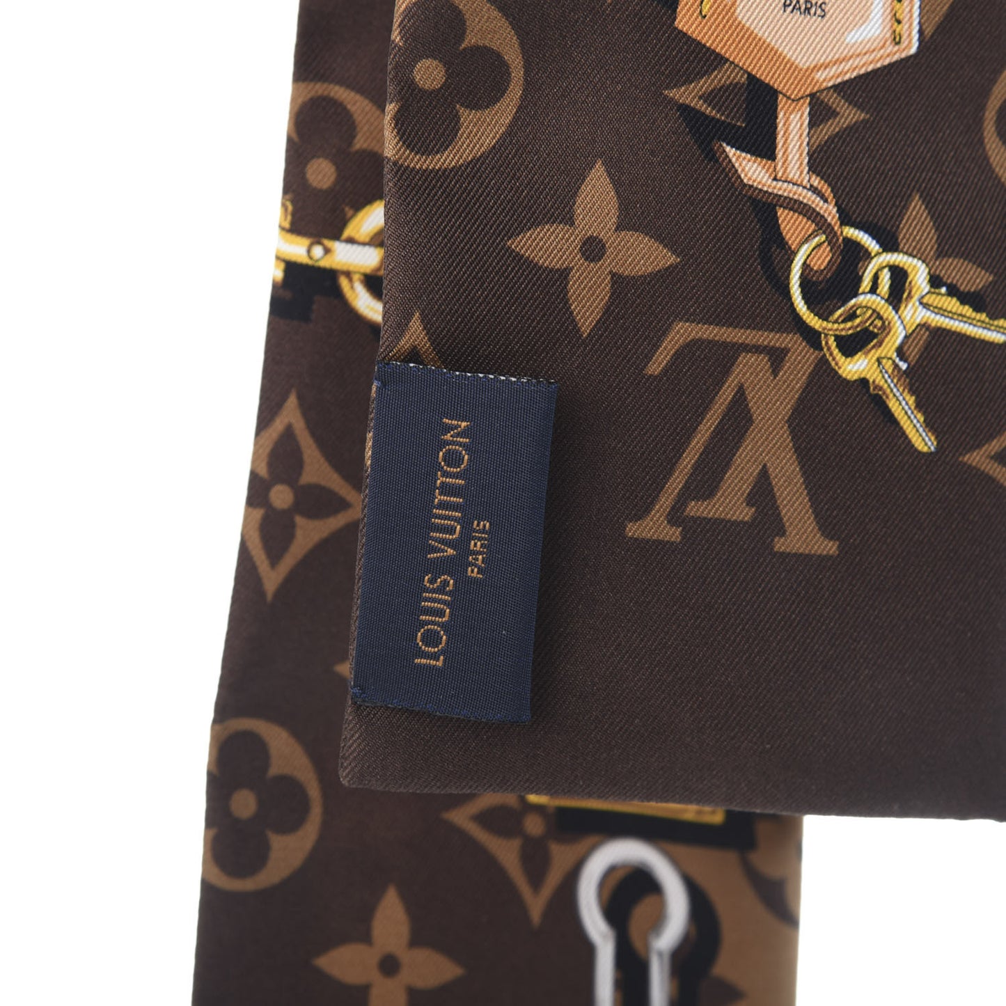 Silk Monogram Confidential Bandeau Brown
