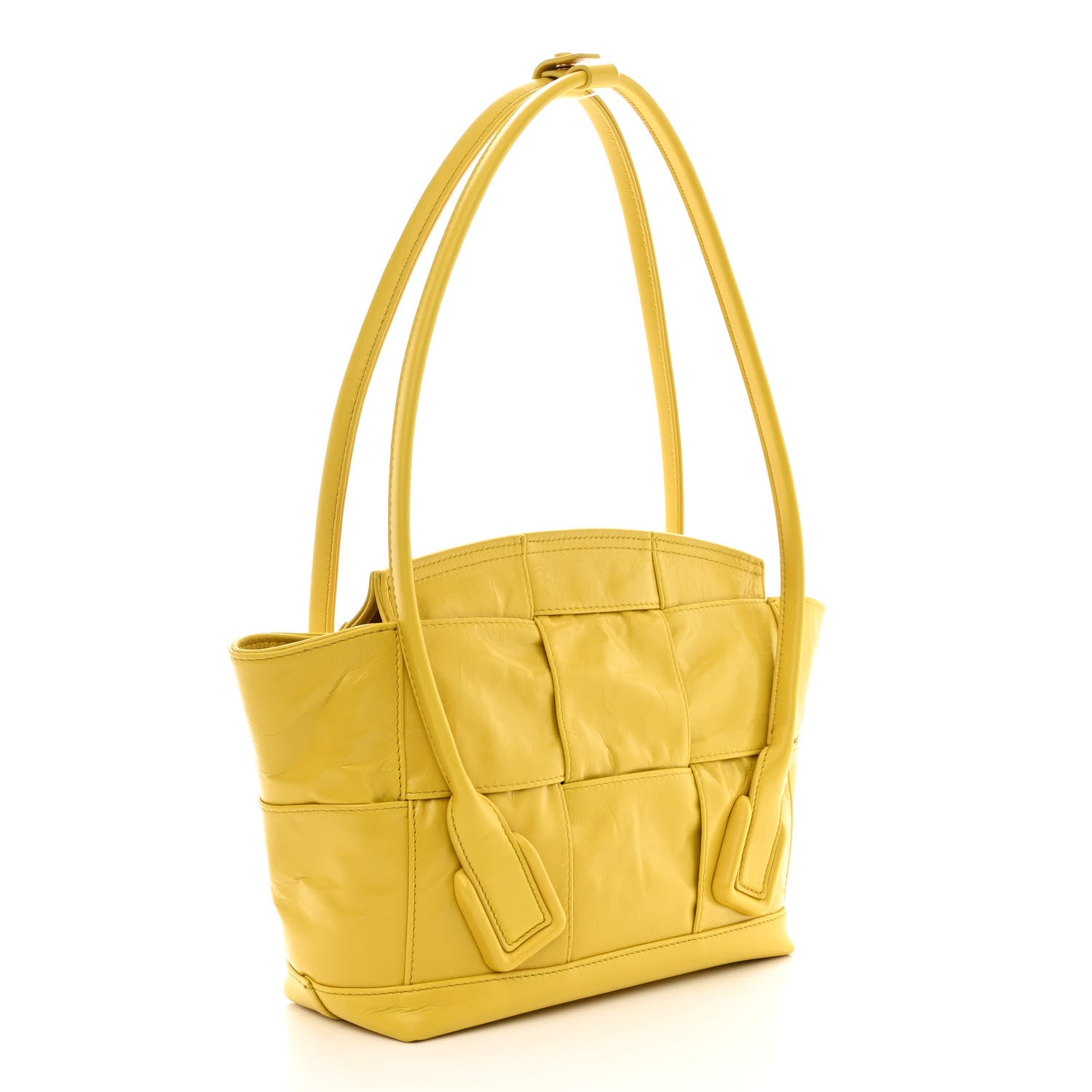 Bottega Veneta Paper Calfskin Maxi Intrecciato Small Arco Mirabelle 3 of 10