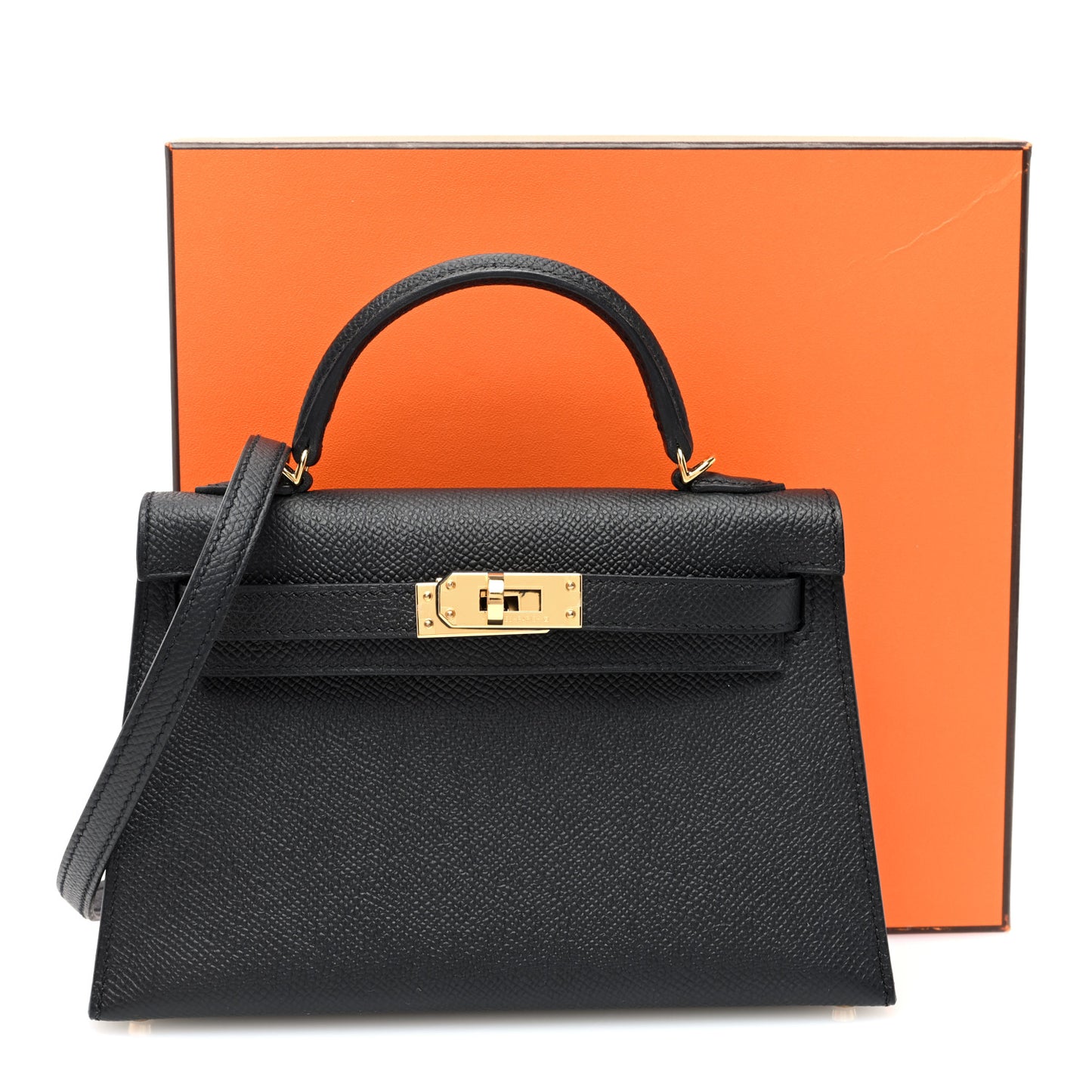 Epsom Mini Kelly Sellier 20 Black