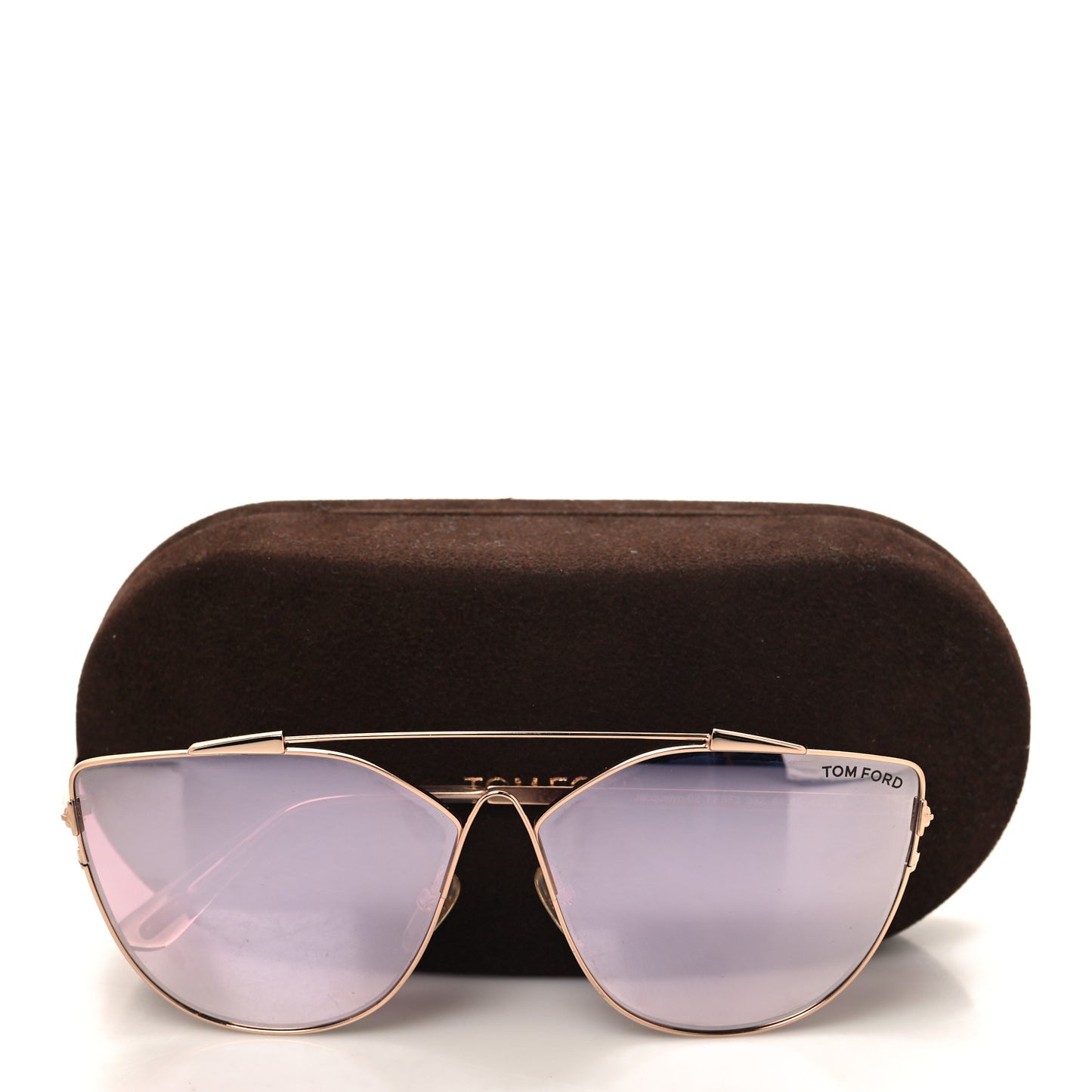 Jacquelyn 02 Aviator Sunglasses TF563 Rose Gold Rose Gold