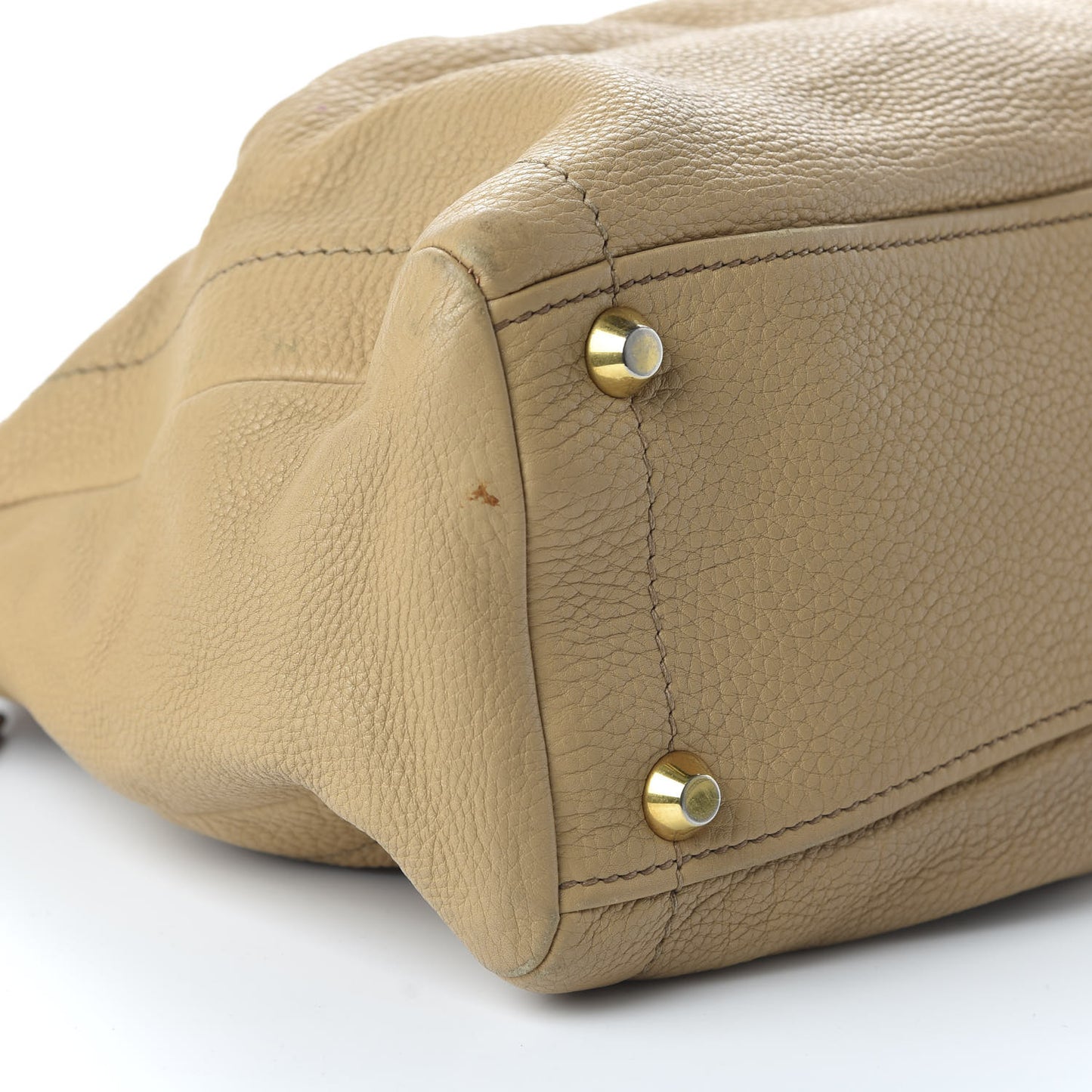 Vitello Large Bow Tote Beige