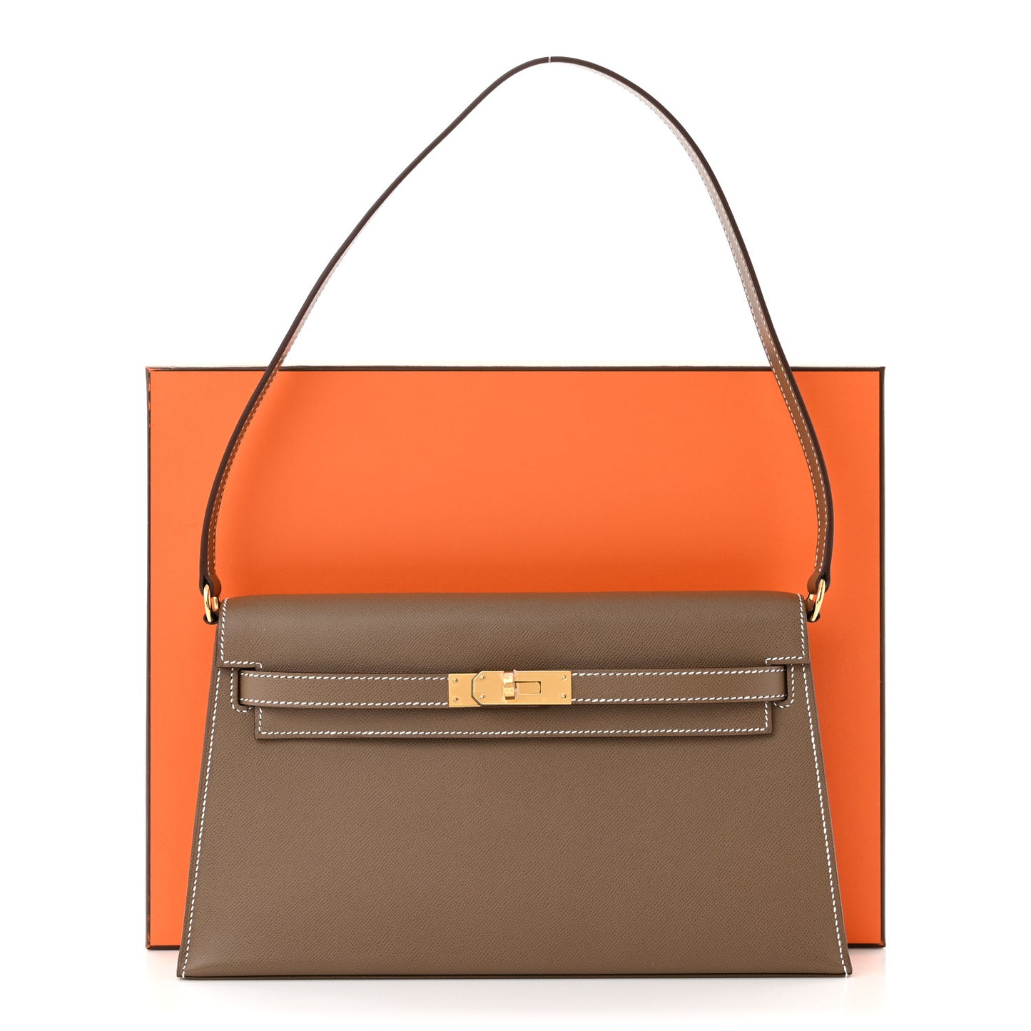 Madame Calfskin Kelly Elan Etoupe