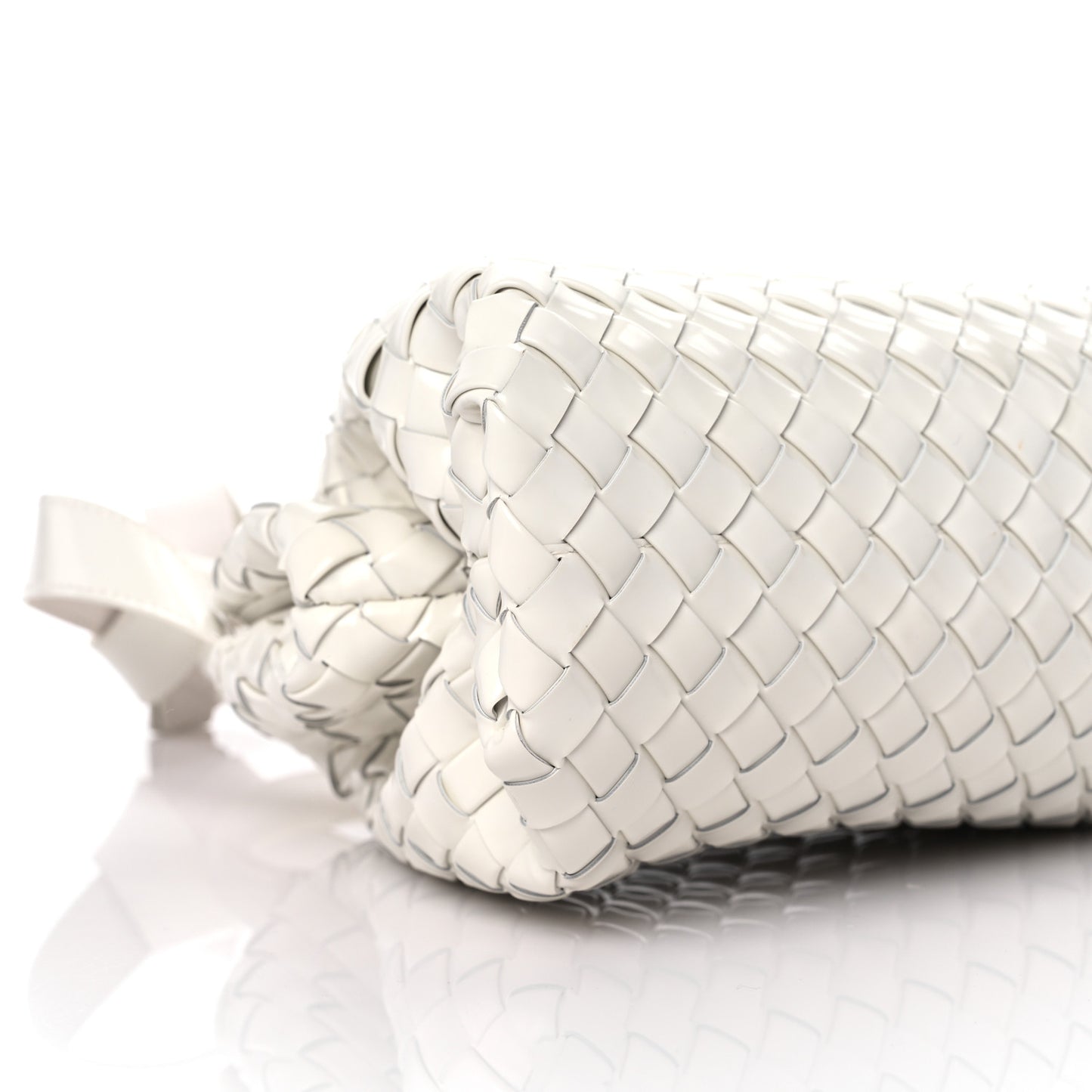 Nappa Intrecciato Small Handle Bag Chalk