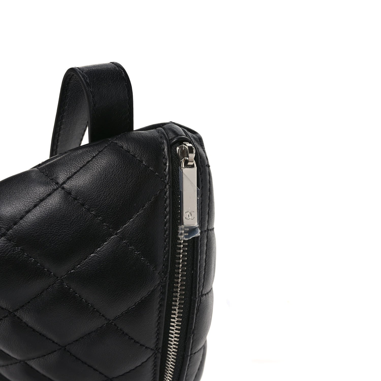 Chanel Calfskin Quilted Waist Belt Bag Black 10 of 10