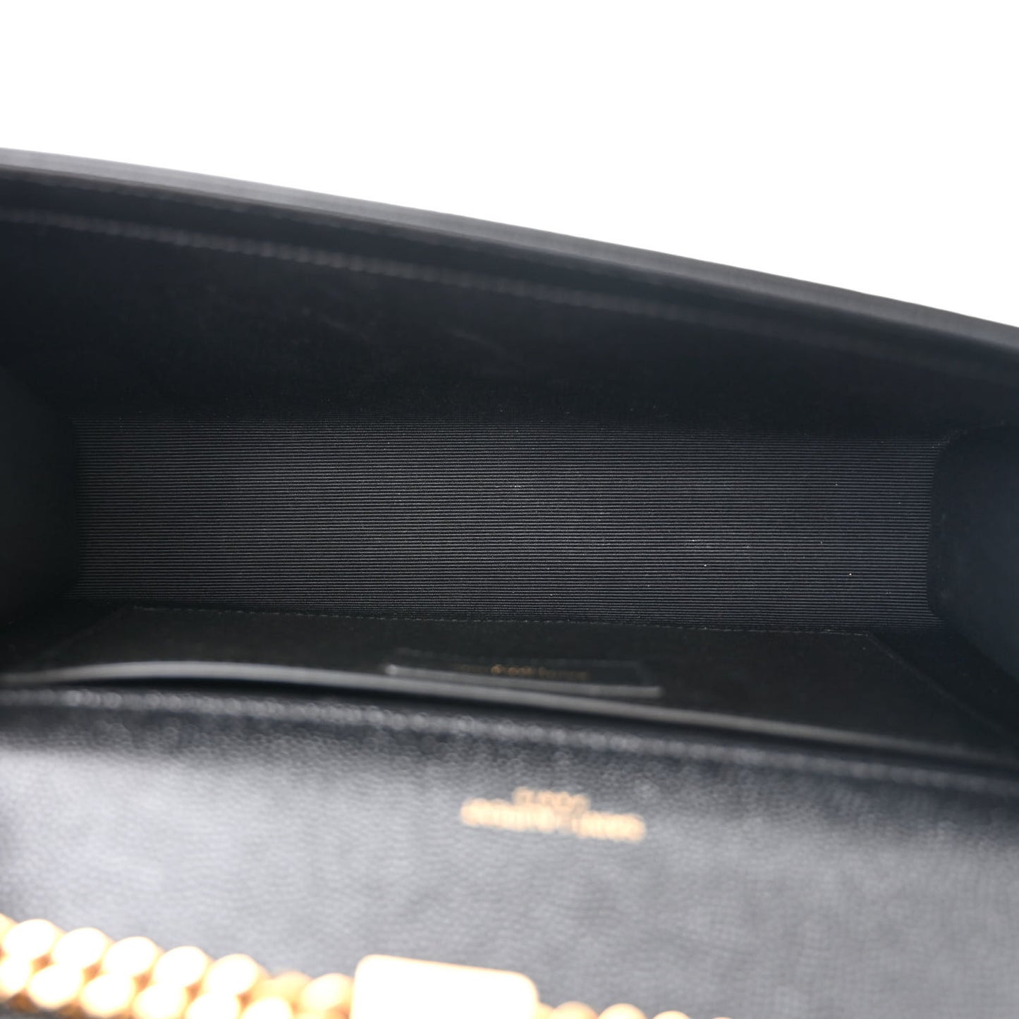 Grain De Poudre Medium Classic Monogram Kate Satchel Black