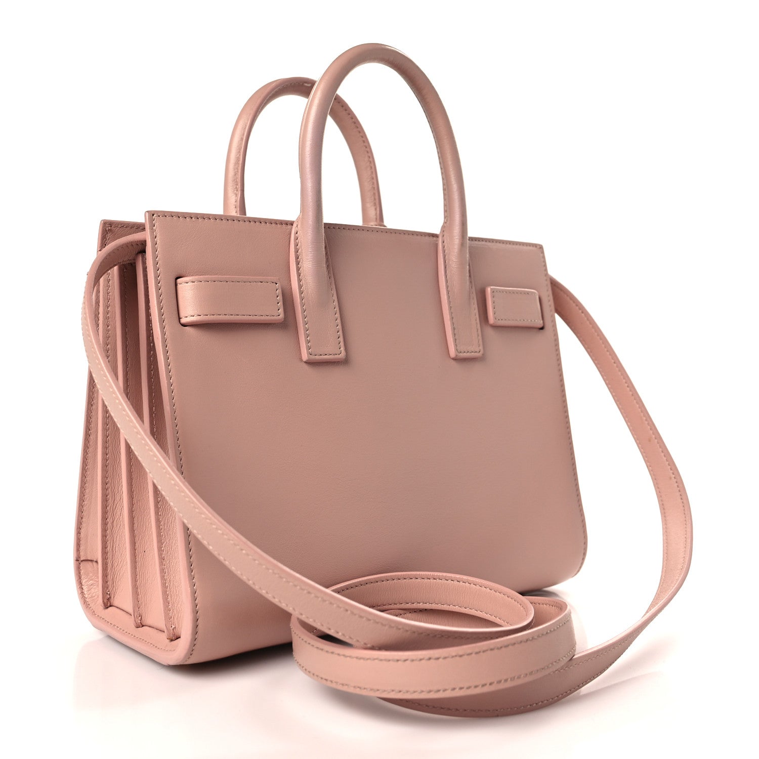 Saint Laurent Calfskin Nano Sac De Jour Pale Pink 2 of 12