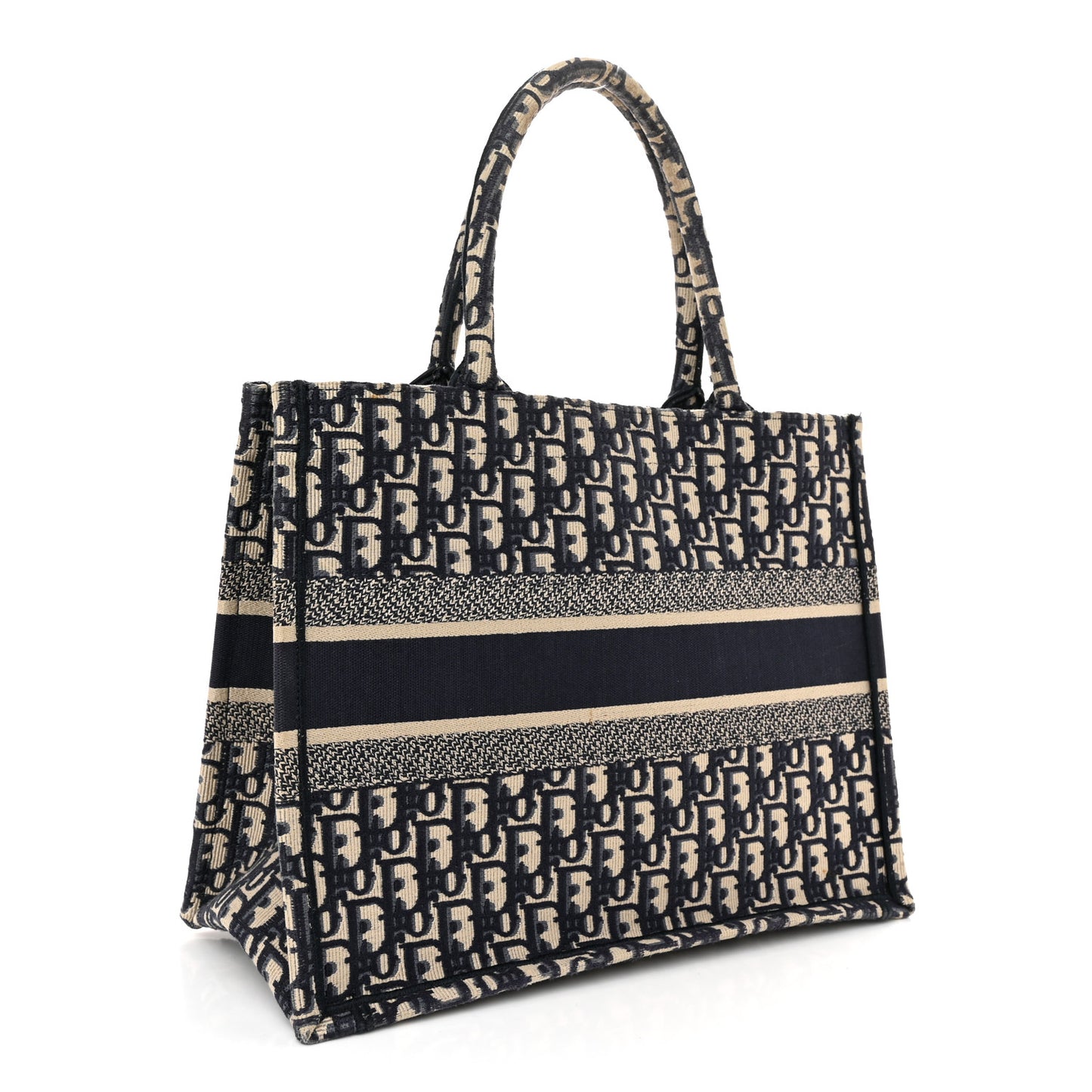 Oblique Medium Book Tote Blue Multicolor