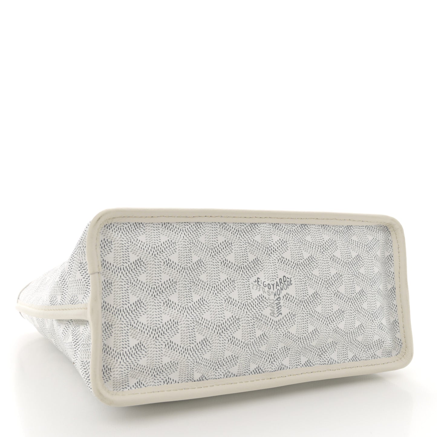 Goyardine Reversible Mini Anjou White