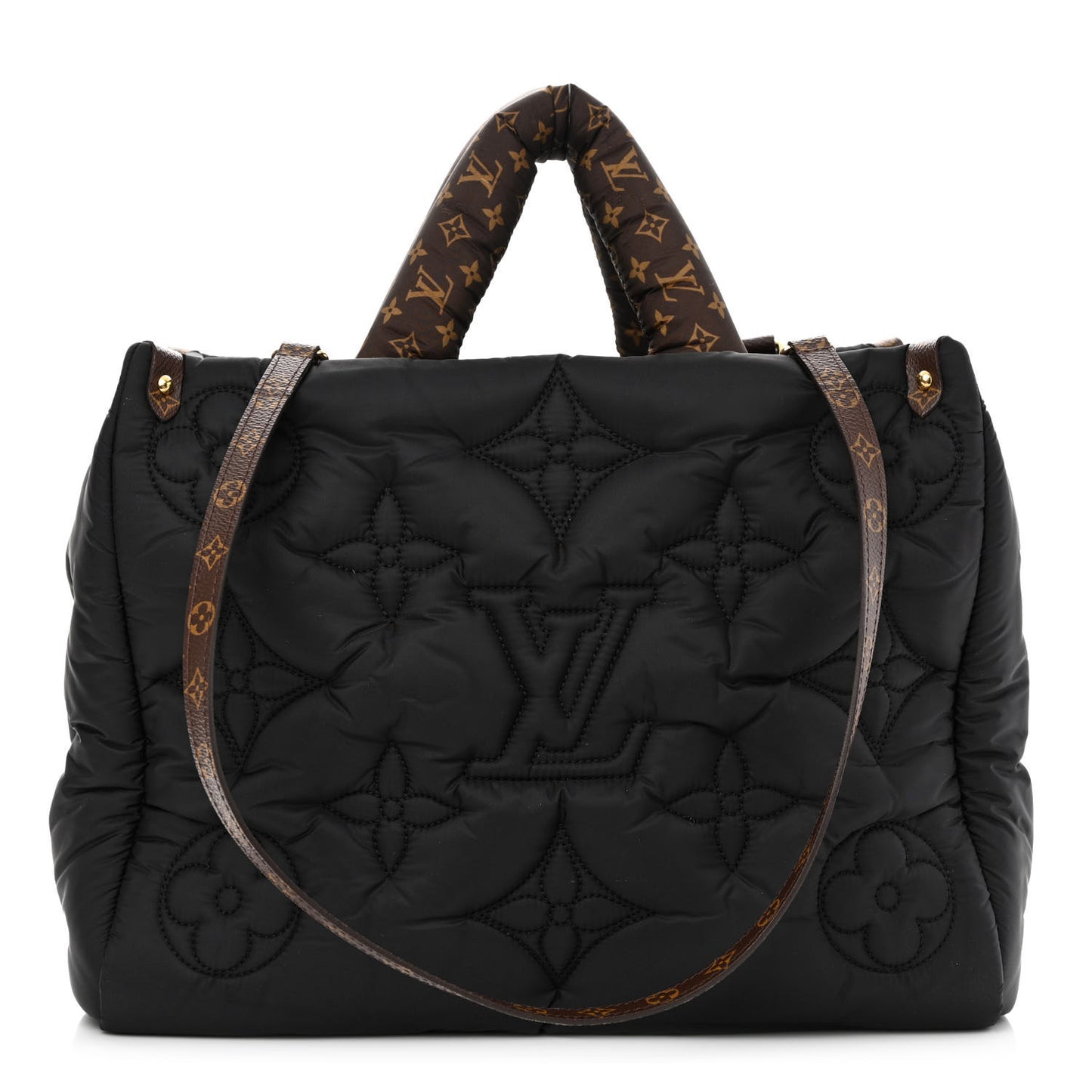 Econyl Monogram Pillow Giant Onthego MM Black
