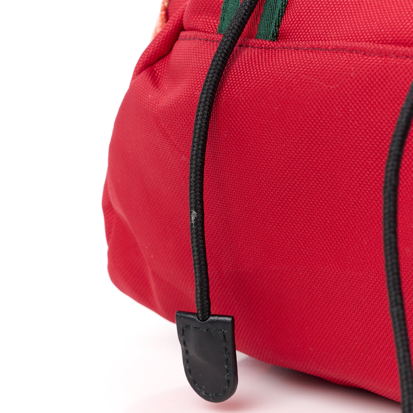 Techno Canvas L'Aveugle Par Amour Embroidered Double Buckle Backpack Red